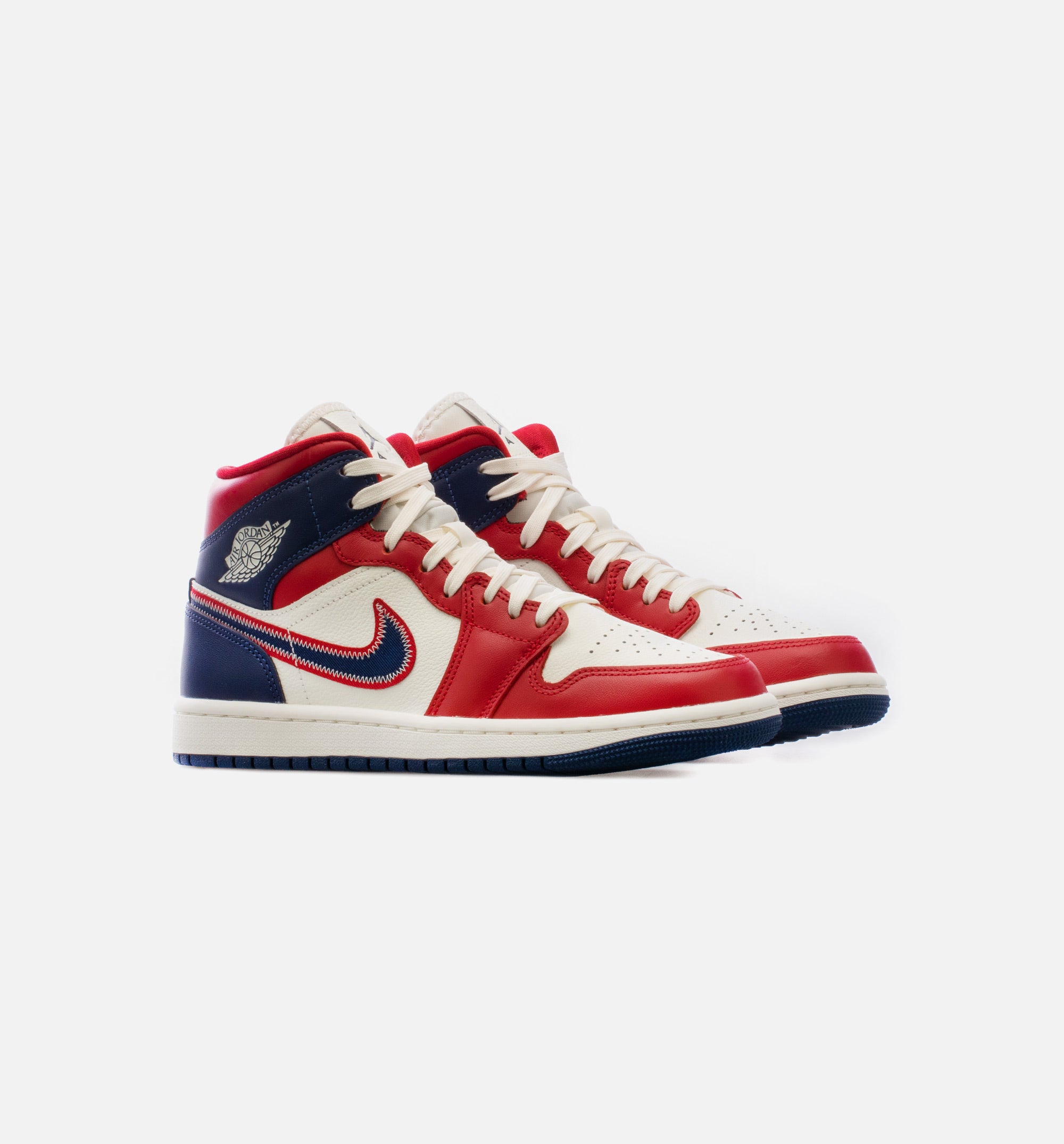 Air Jordan 1 Mid SE USA Womens Lifestyle Shoe - Red/Blue、mySite、dreamappss