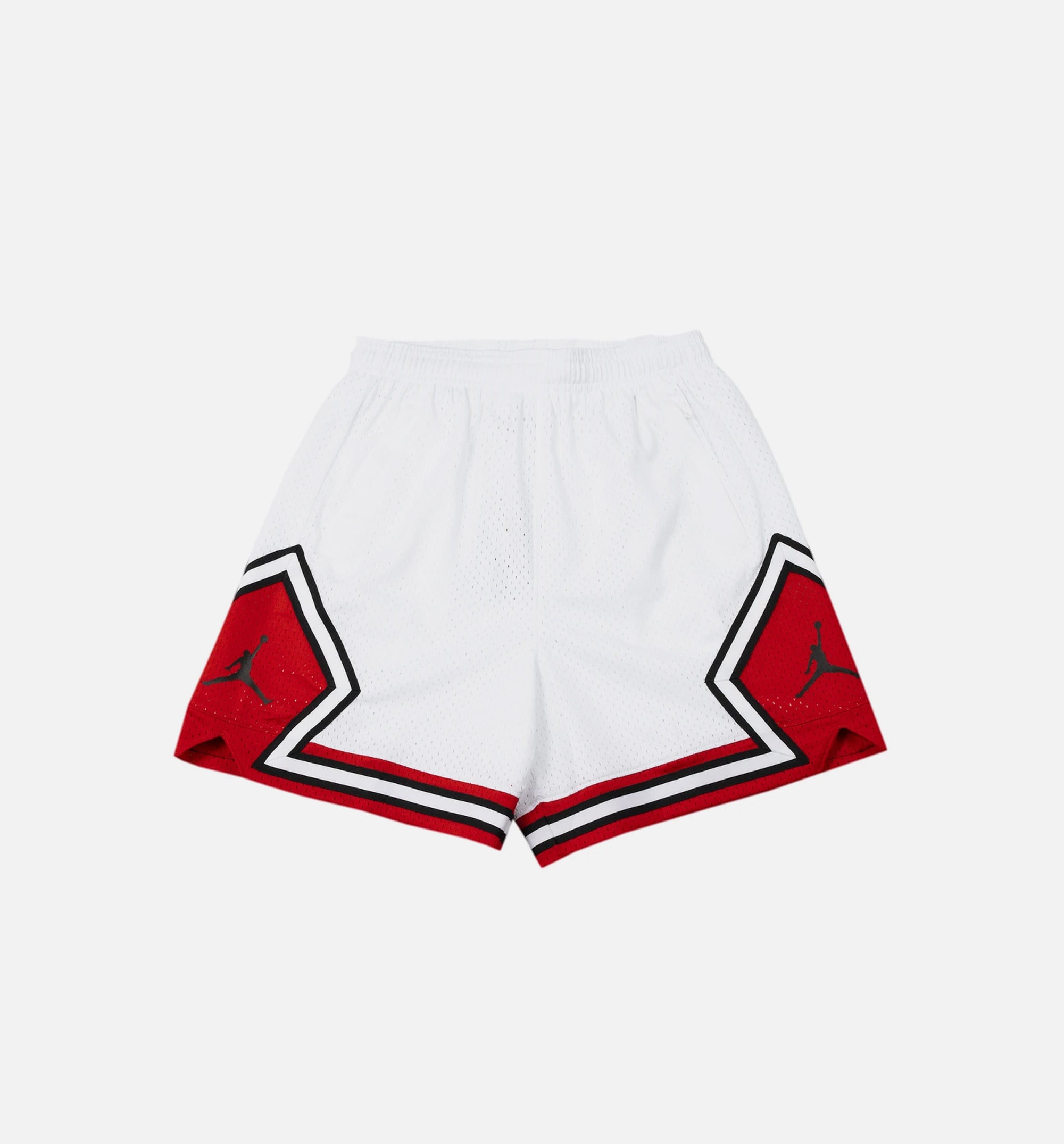 Essential Diamond Womens Shorts - White/Red、mySite、dreamappss