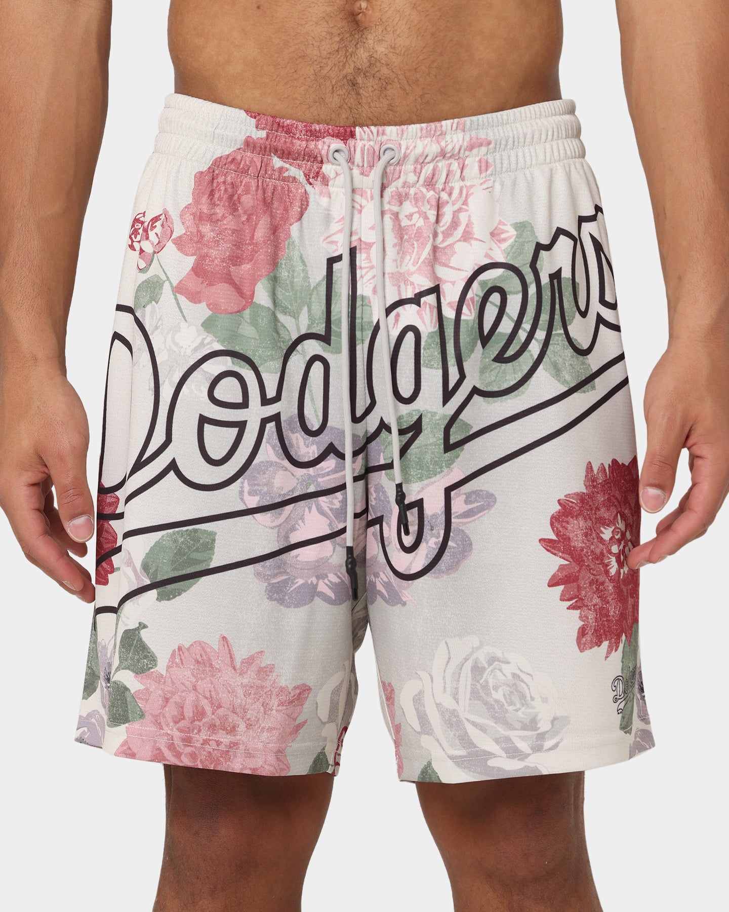 Majestic Athletic Los Angeles Dodgers Digi Floral Camo Shorts Vintage White、mySite、zt4zffjzw