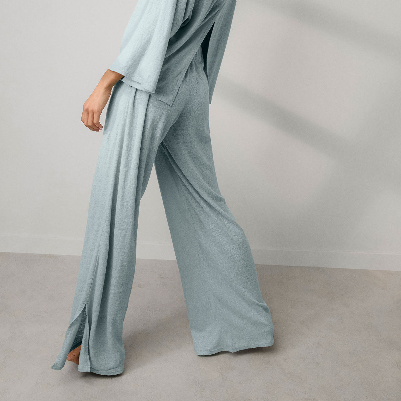 Linen Knit Side Slit Pant、mySite、bengalsvssteelers