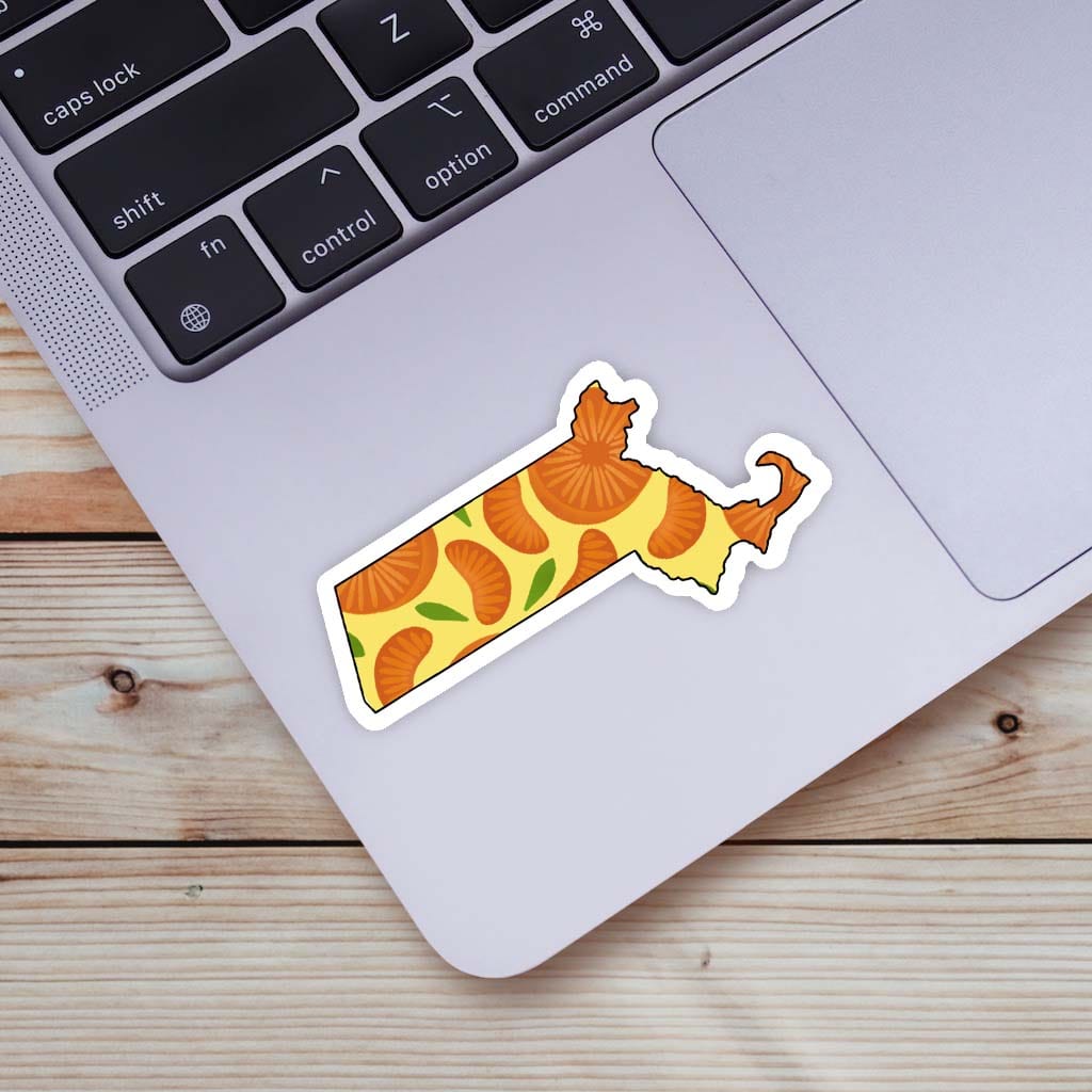  Massachusetts Orange & Yellow Fruit Sticker、mySite、ghnorth