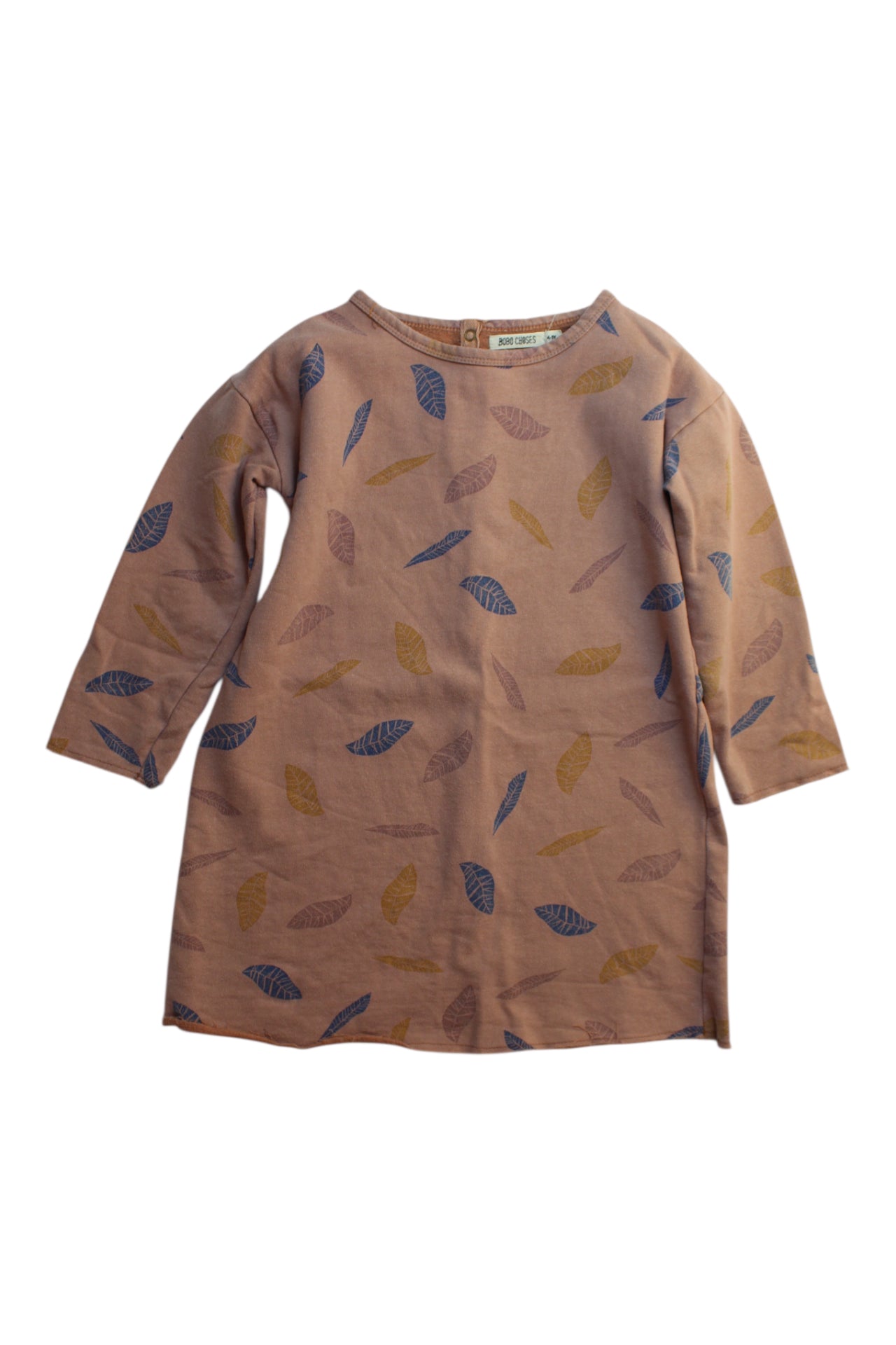 Bobo Choses Leaf Print Long Sleeve Top 5T、mySite、g9winljtr