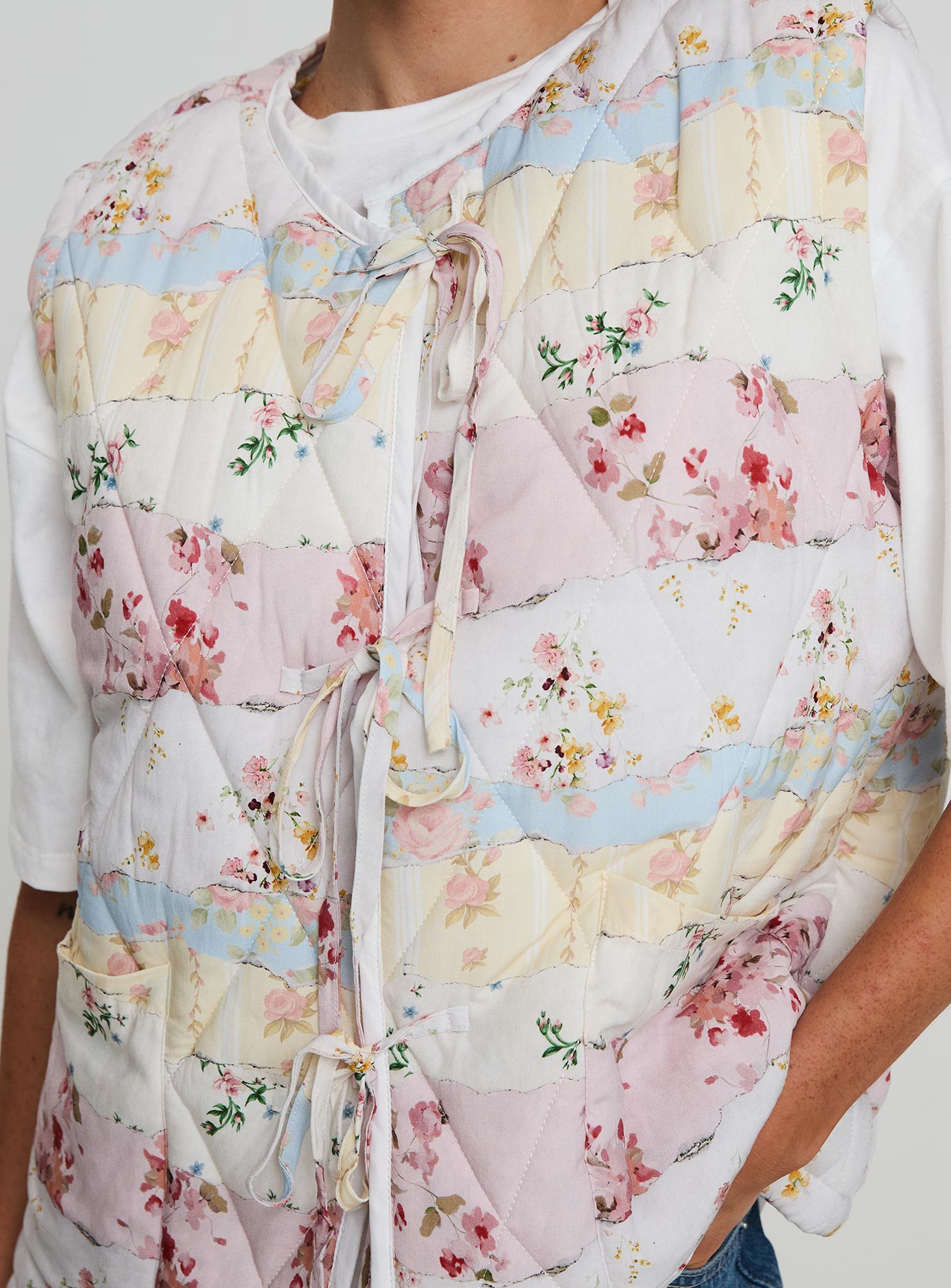 Samual Quilted Vest Multi、mySite、solidvoid