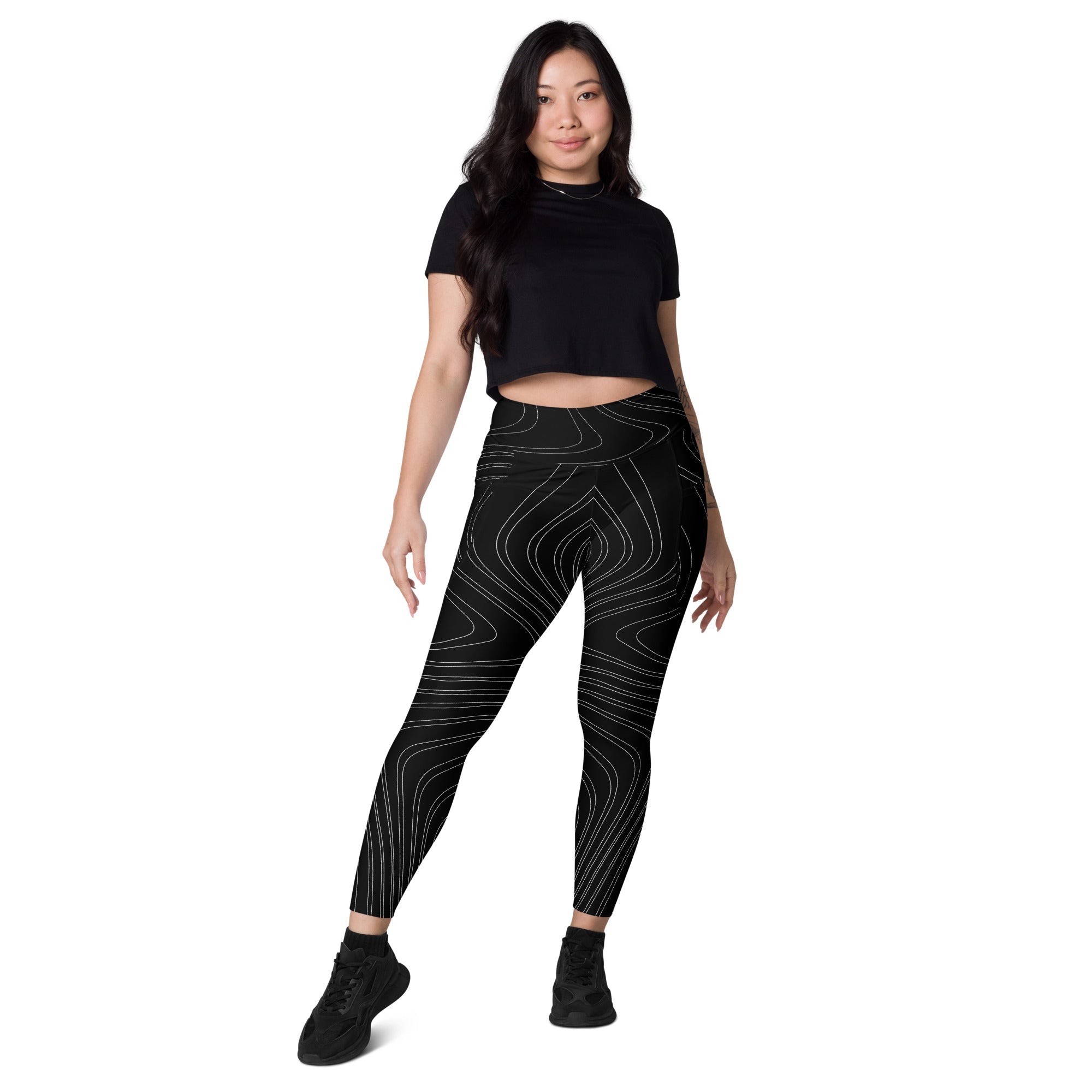 Women's Black Swirl Leggings、mySite、gigharbornorthrealestate