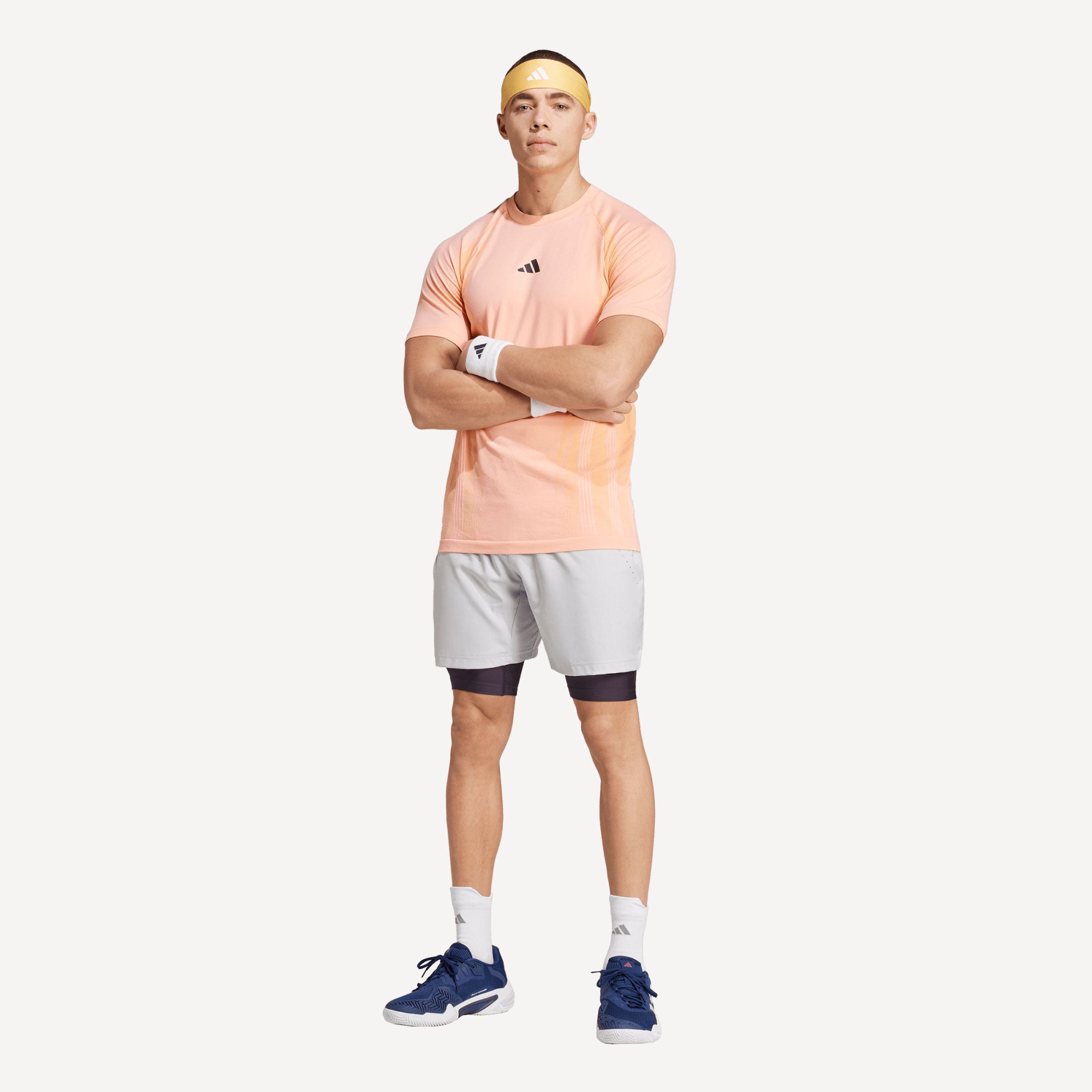 adidas Pro Men's Tennis Shorts and Inner Shorts Set