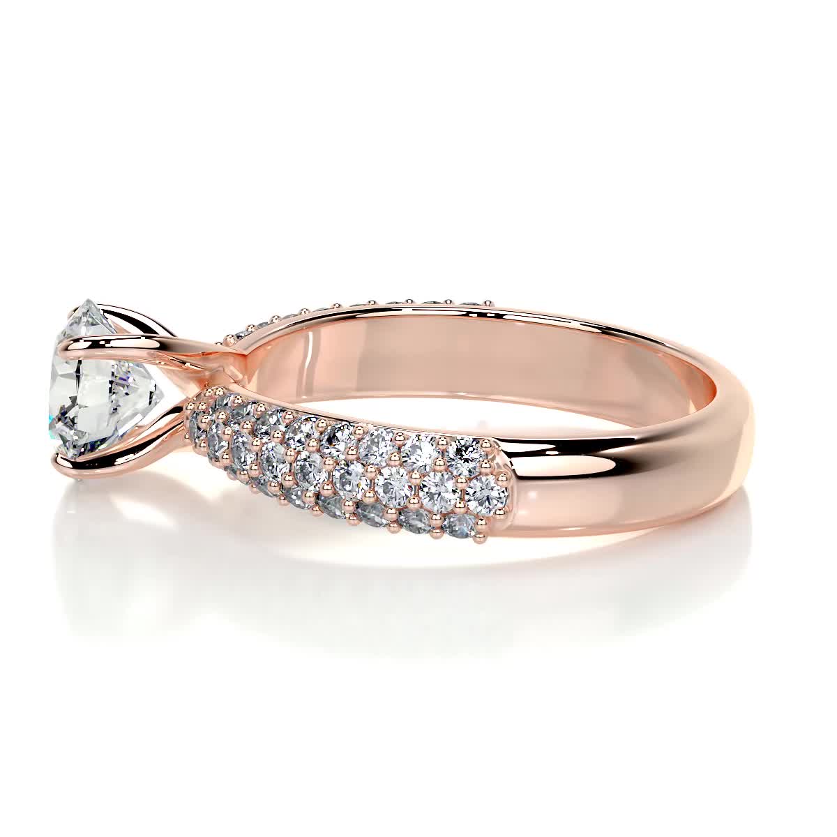 Alora Diamond Engagement Ring -14K Rose Gold、mySite、hinf8tx79