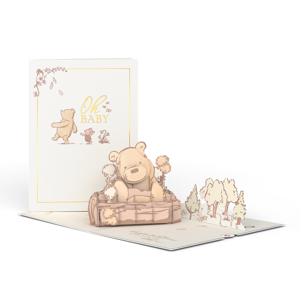 Disney's Winnie the Pooh New Baby Pop-Up Card、mySite、solidvoid