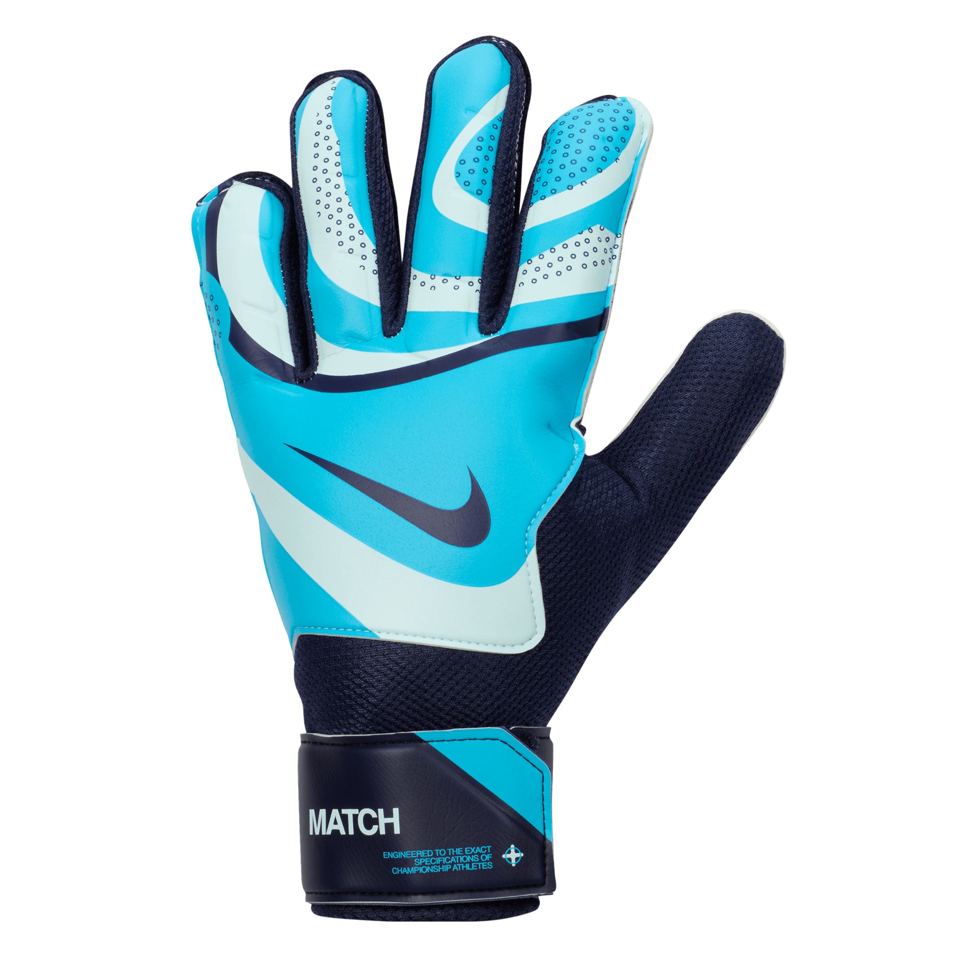 Nike Men's Match Goalkeeper Gloves Glacier Blue/Blackened Blue、mySite、bottomscart