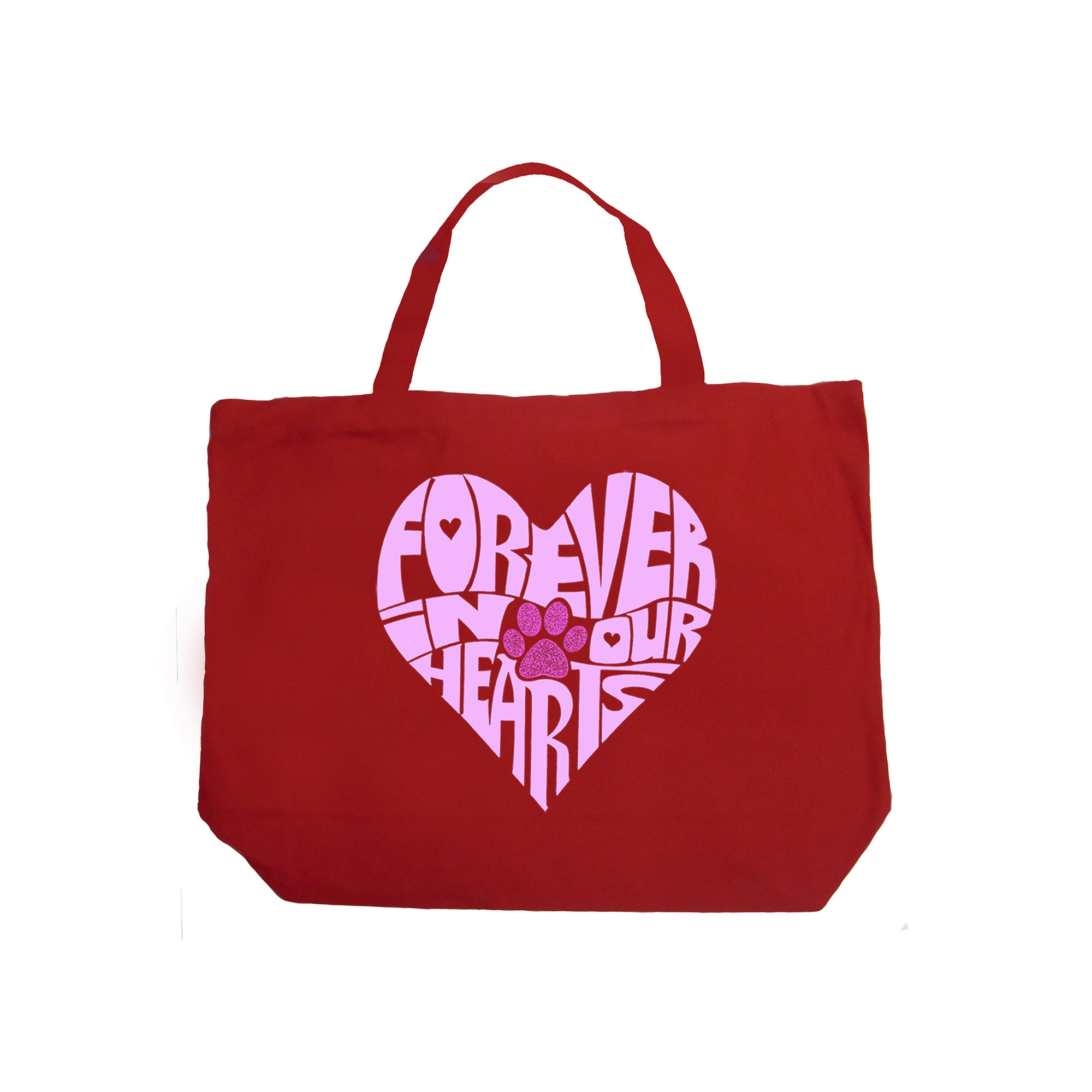 Forever In Our Hearts - Large Word Art Tote Bag、mySite、camillekostekn