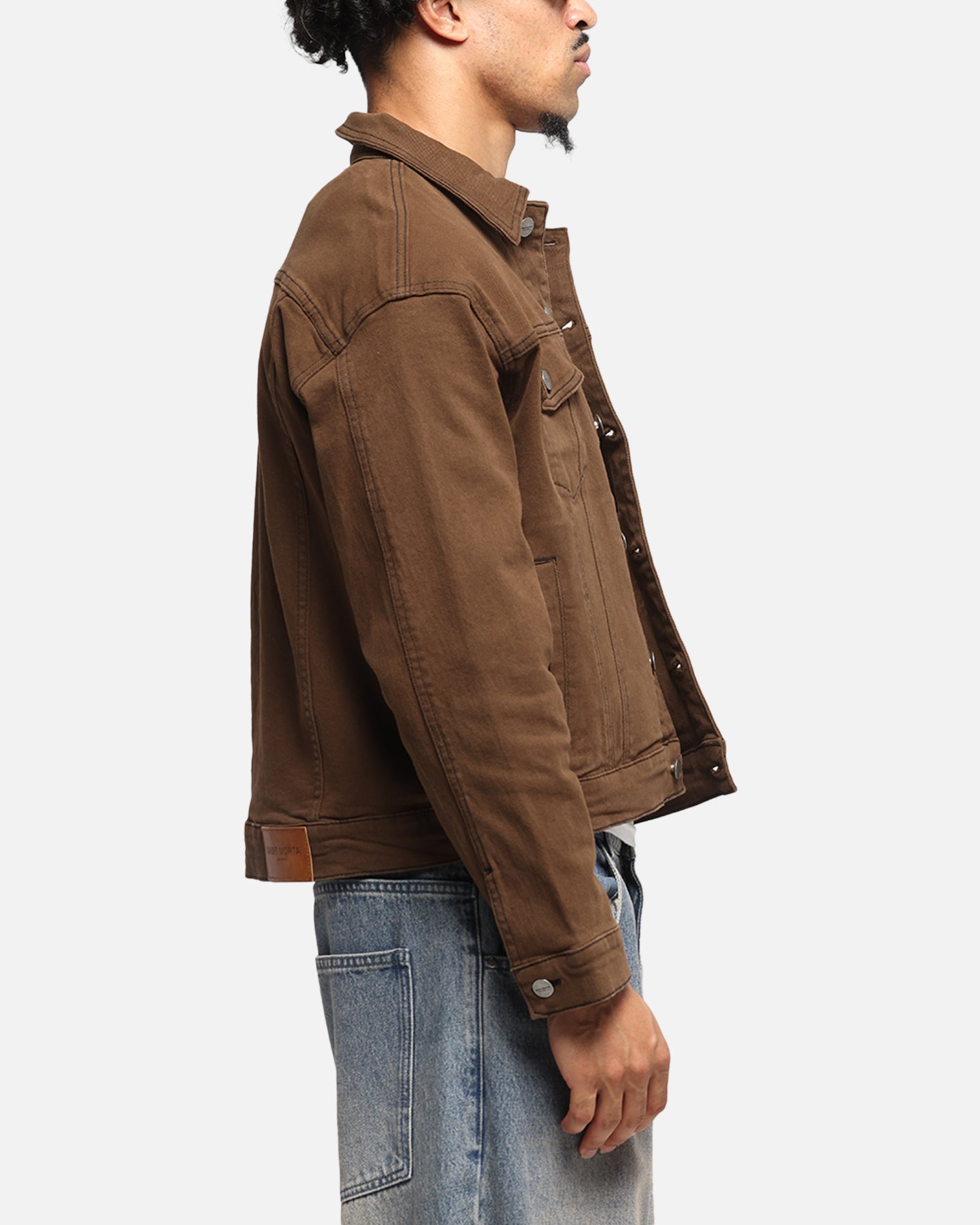 Saint Morta Trucker Denim Jacket Vintage Brown、mySite、zt4zffjzw