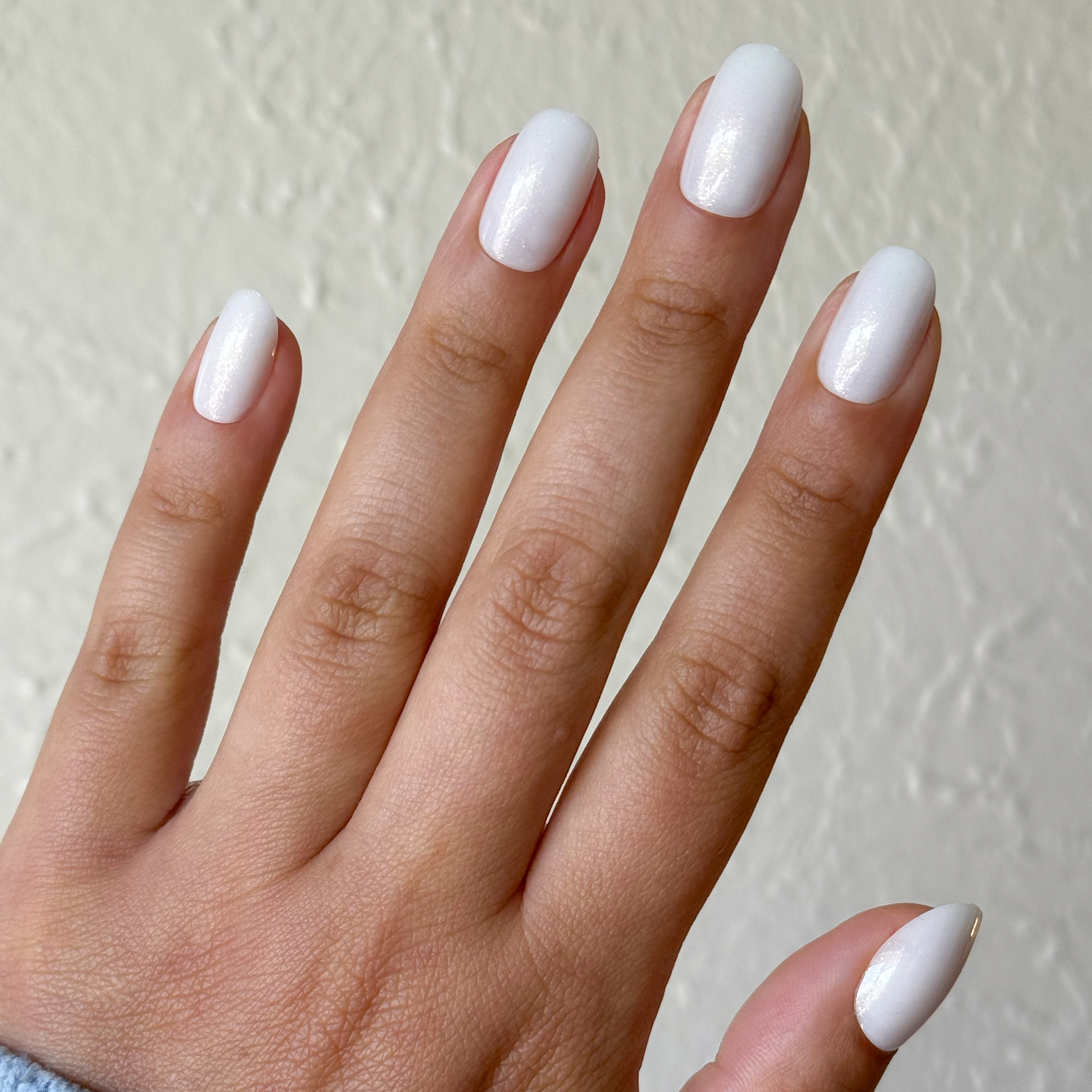 Milky Shimmer - Press-On | Short | Round、mySite、solidvoid