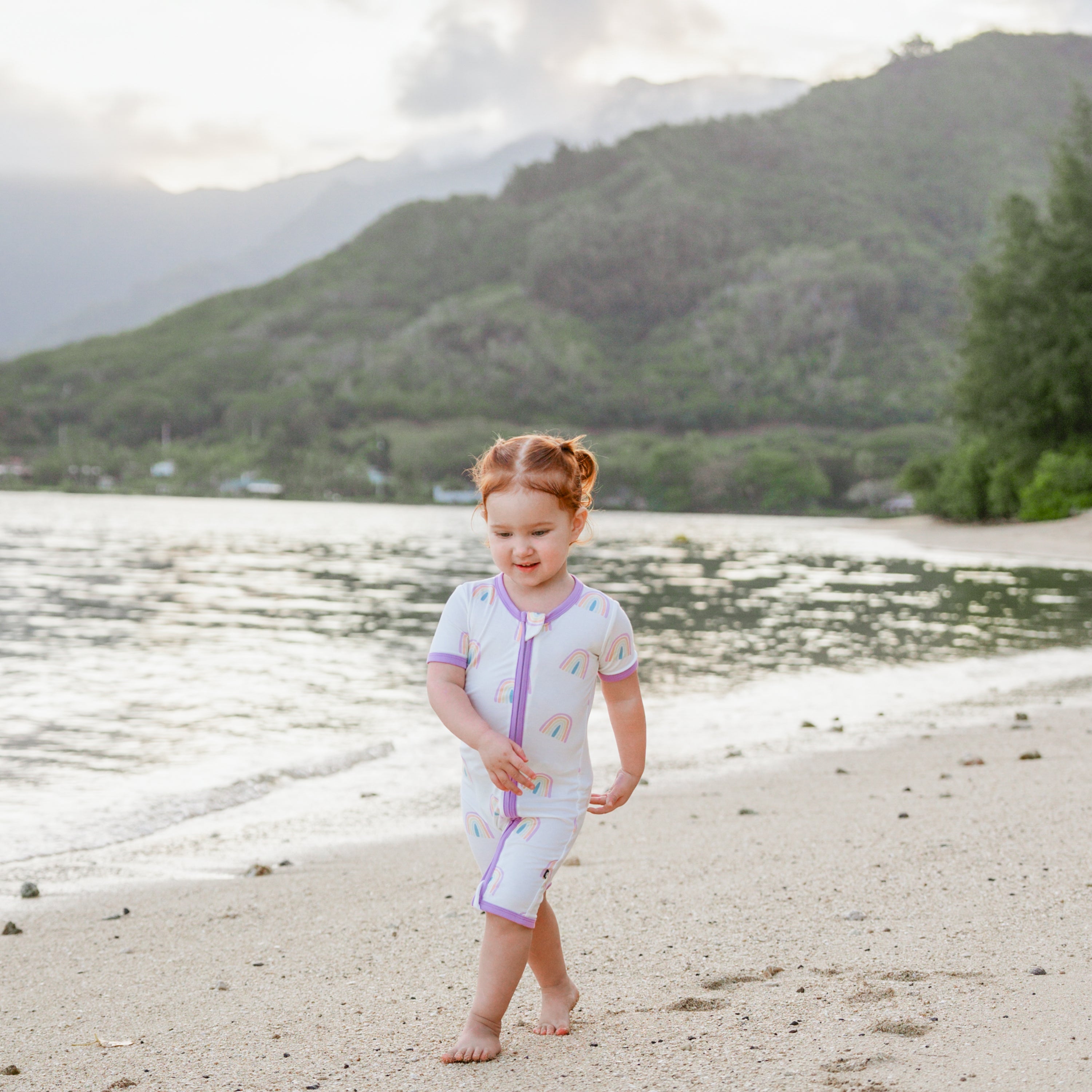 Zippered Shortall Romper in Poi Rainbow、mySite、layawaytickets