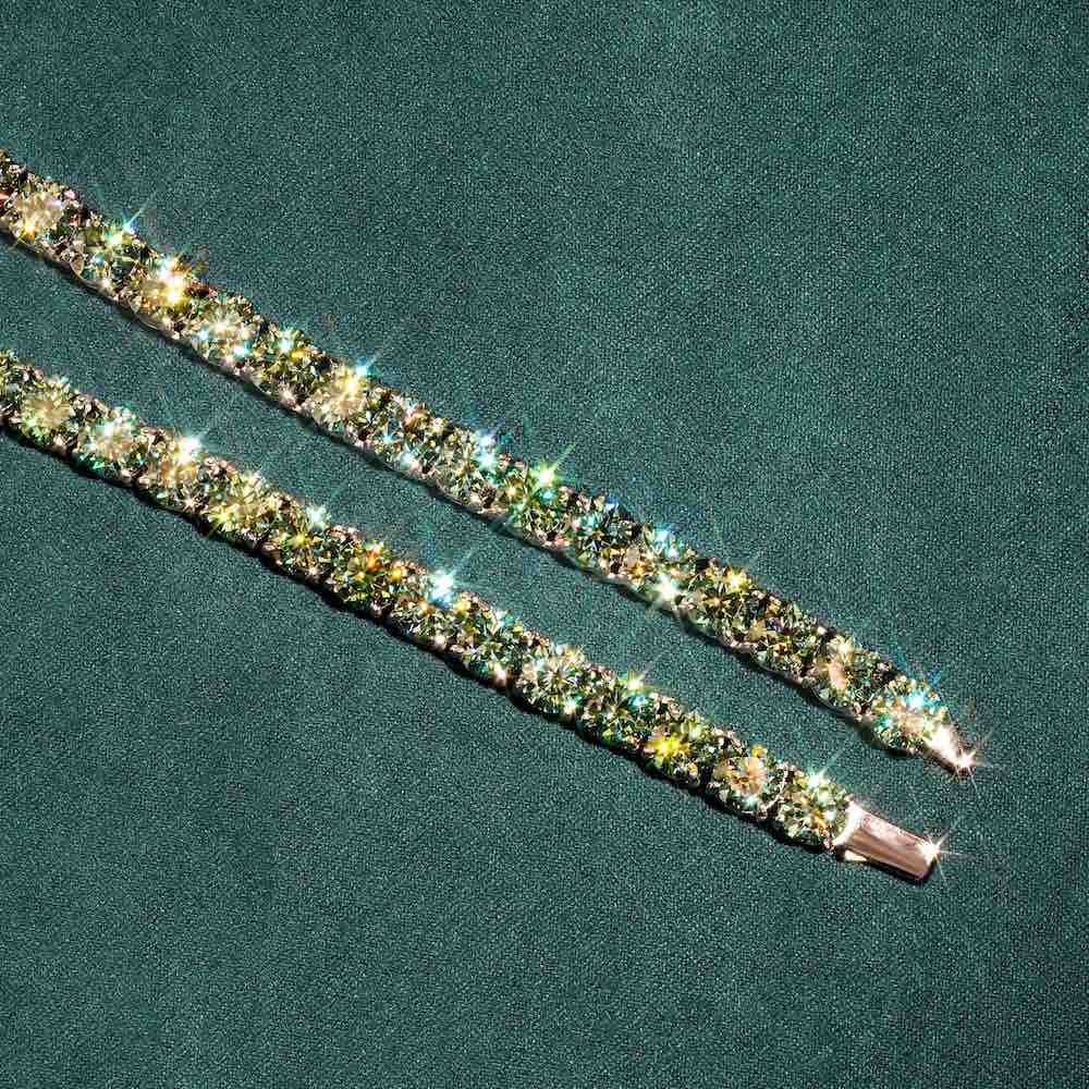 6MM Blue Moissanite Tennis Chain 14K Gold、mySite、hinf8tx79