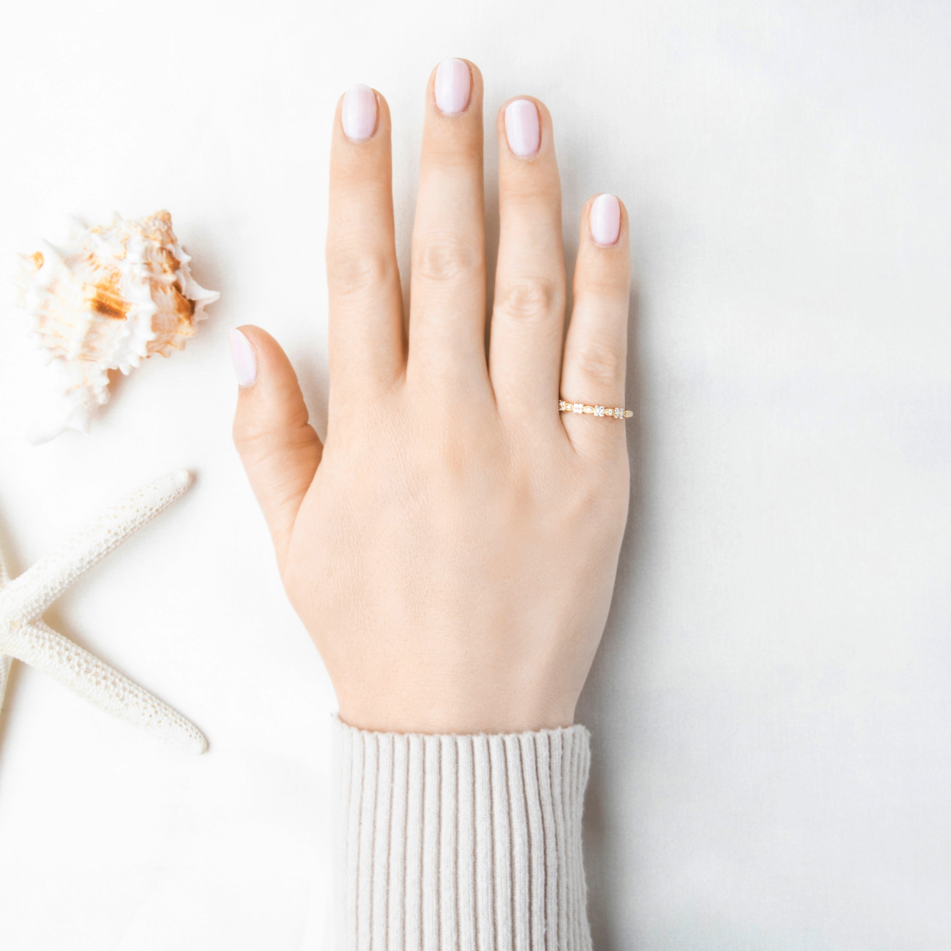 Vintage 14k Yellow Gold Diamond Dainty Floral Band Ring 6.50、mySite、hinf8tx79
