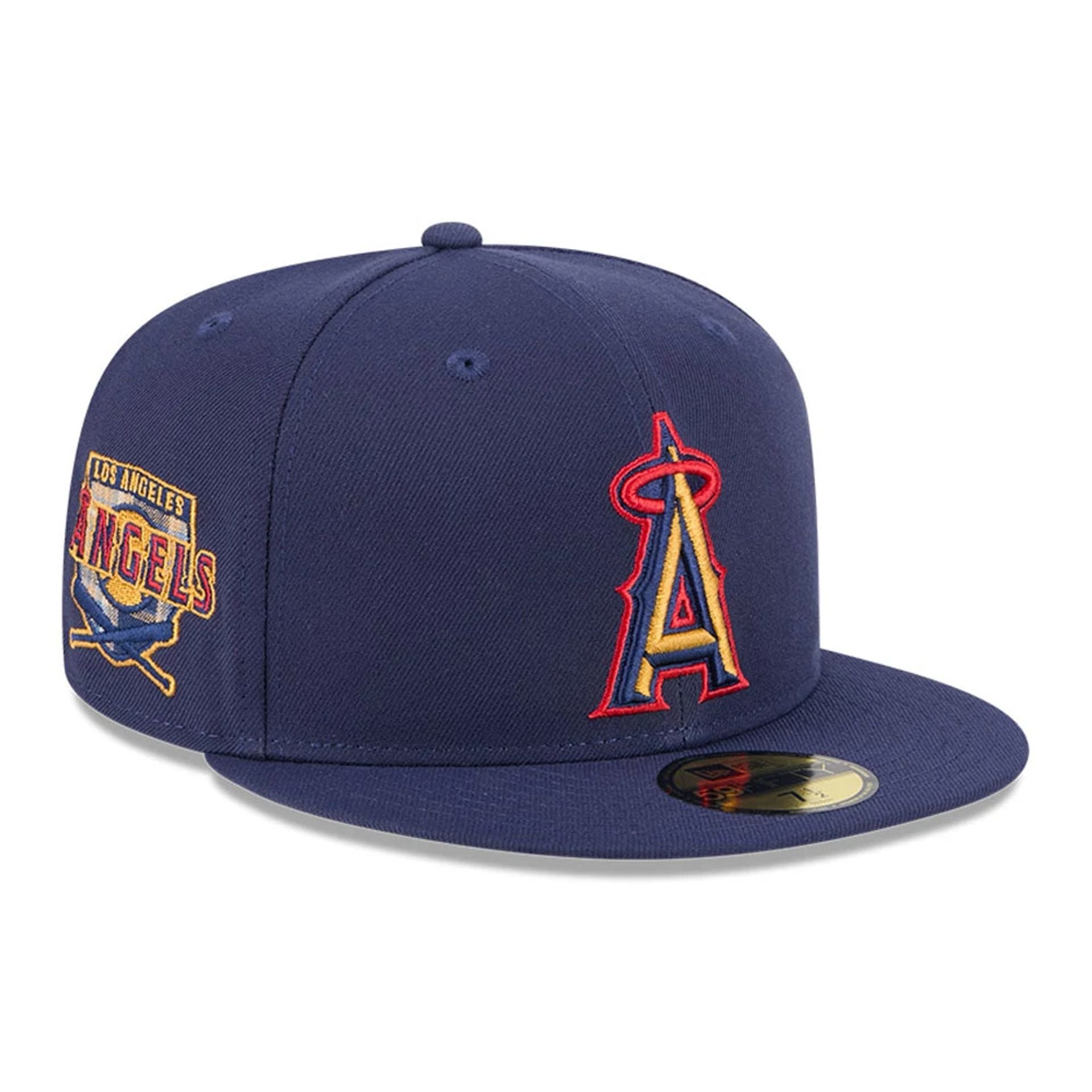 LA Angels MLB Pattern Undervisor Dark Blue 59FIFTY Fitted Cap、mySite、vikingsvslions