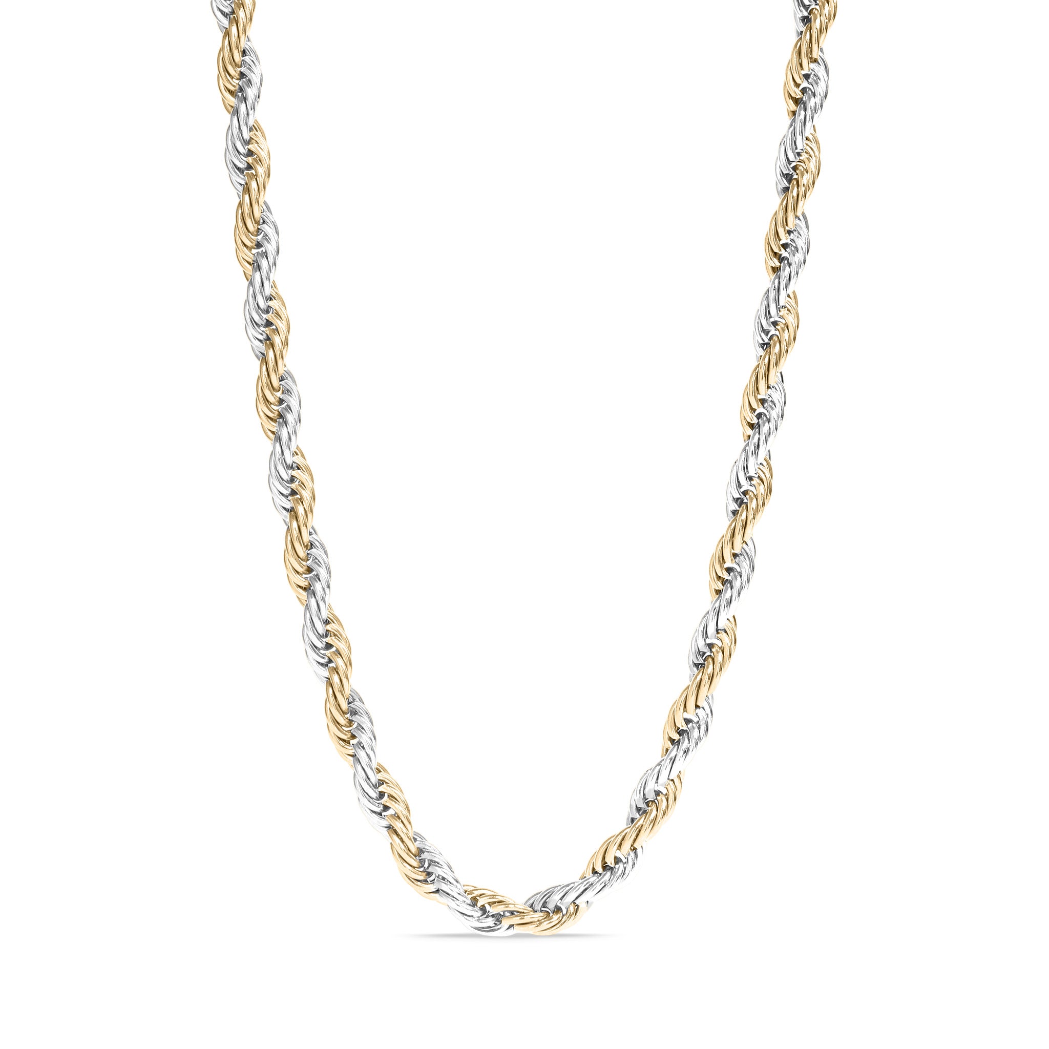 18K Gold PVD Stainless Steel Rope Chain Necklace / CHN9701、mySite、dreamappss