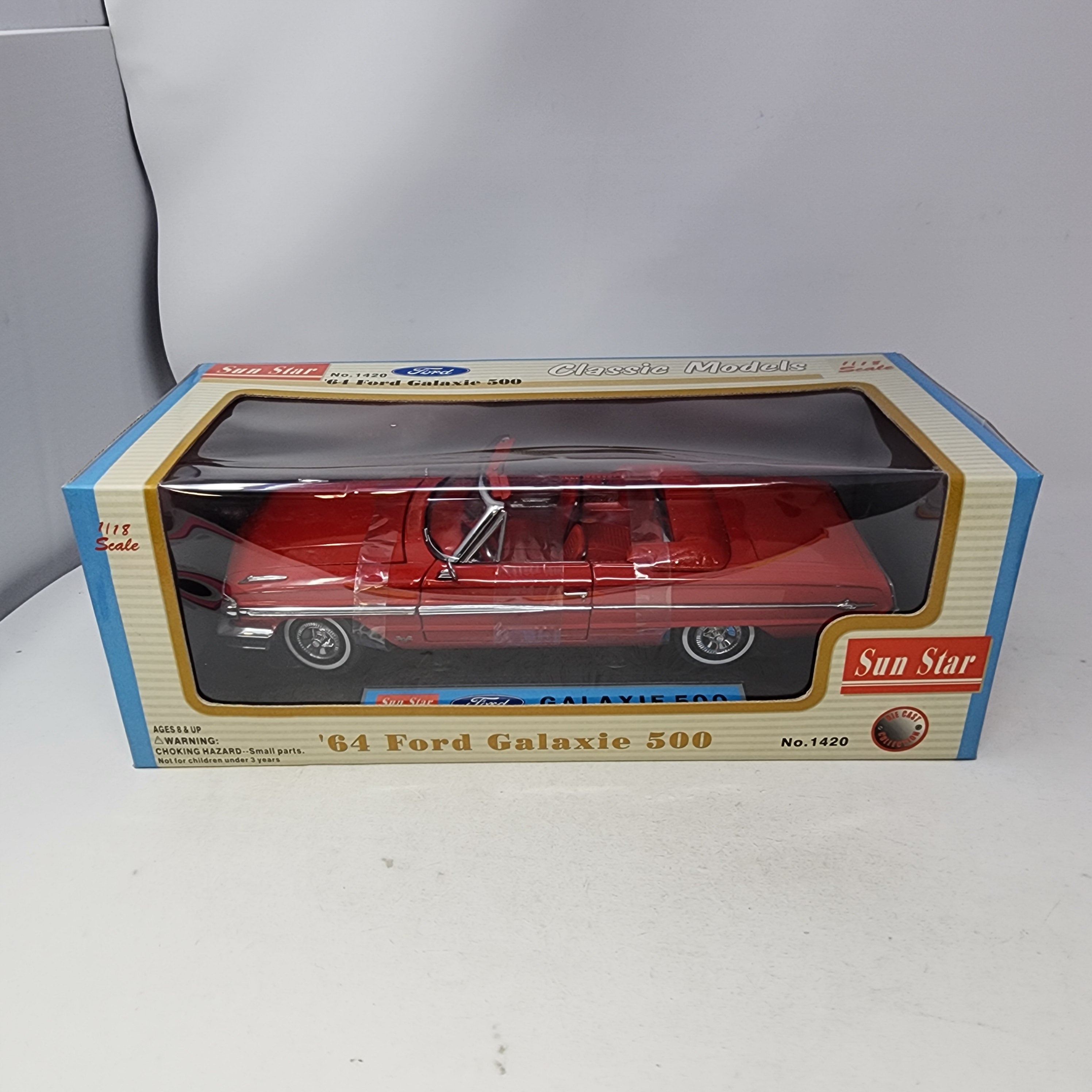 '64 Ford Galaxie 500 * RED * Sun Star 1/18 Scale Classic Models、mySite、hgirdovlk