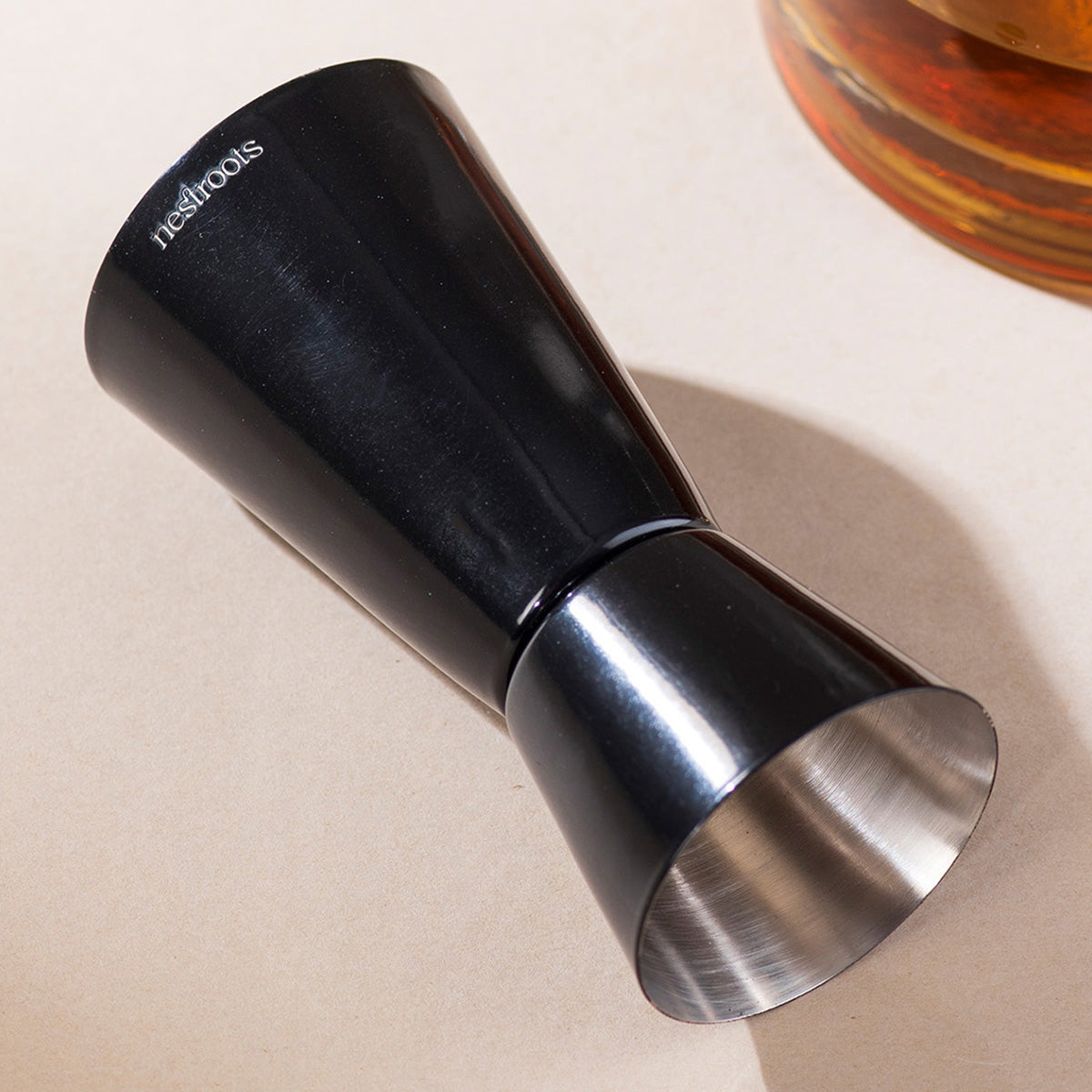 Stainless Steel Peg Measurer | Dual Side | Black | 30 & 60 ml、mySite、camillekostekn