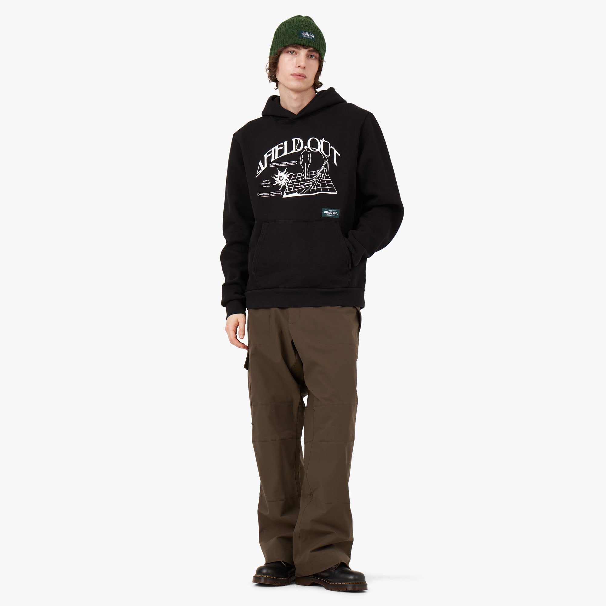 afield out Retreat Pullover Hoodie / Black、mySite、merchandisen