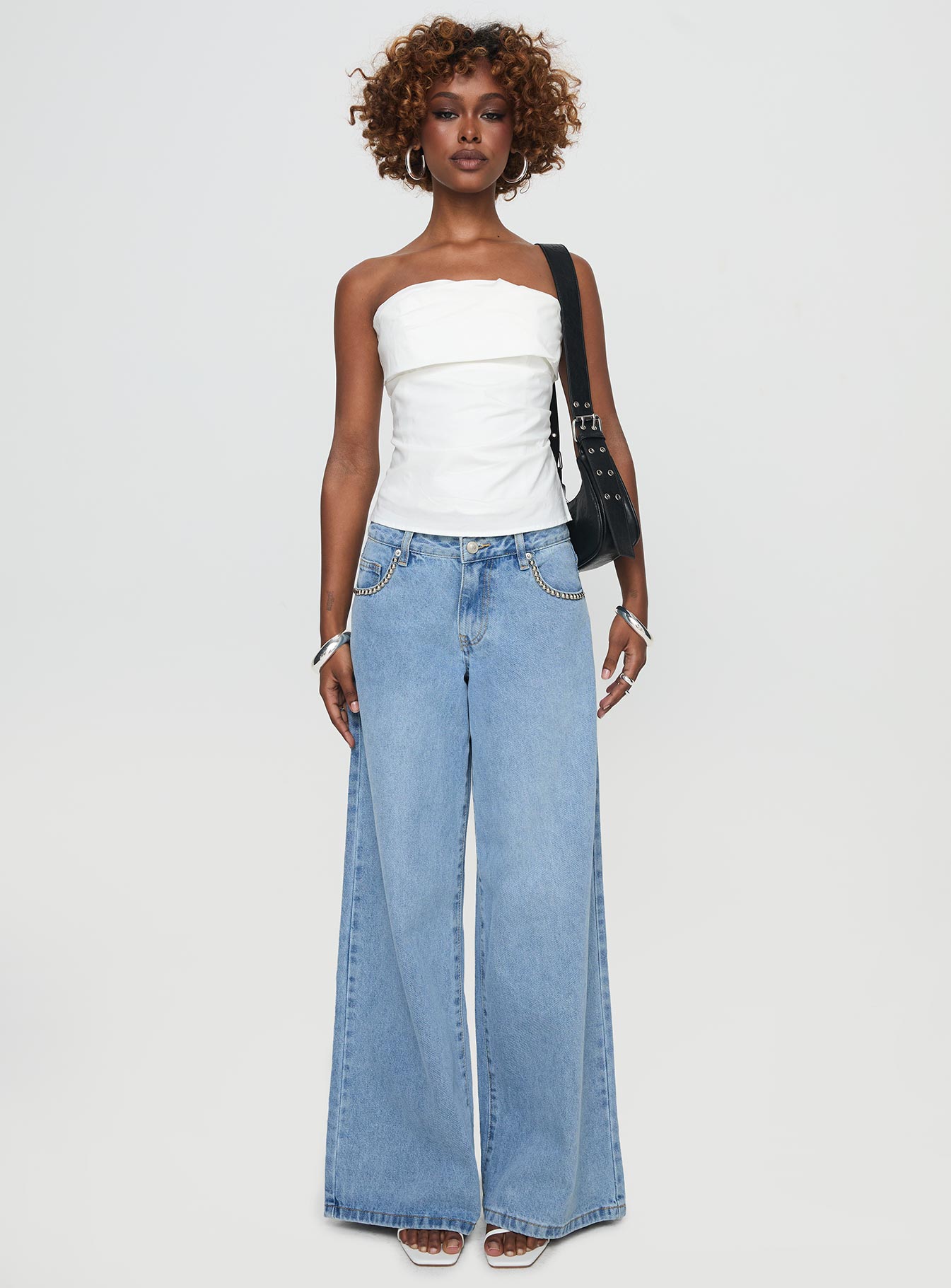 Xandria Strapless Top White、mySite、solidvoid