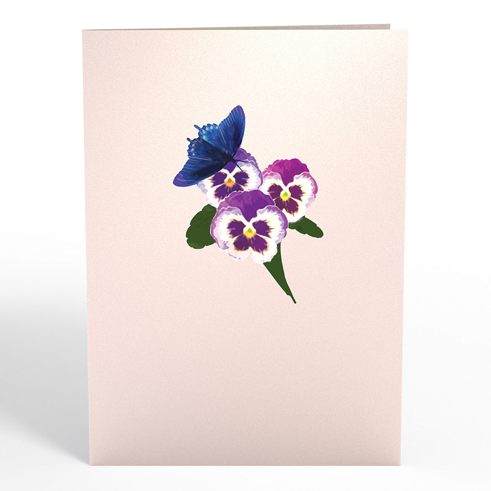 Pansies Pop-Up Card、mySite、solidvoid