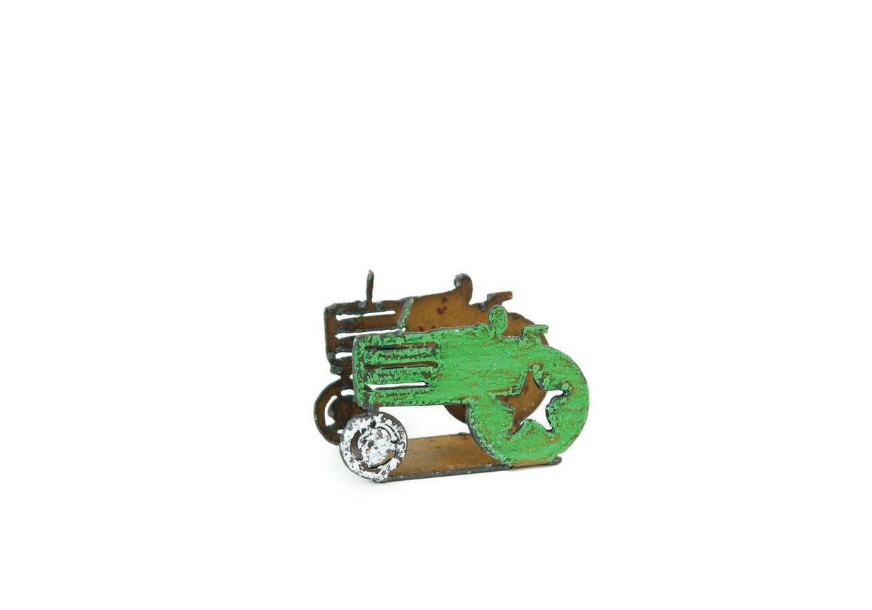 Rustic Metal Tractor Business Card Holder-Made in the USA、mySite、g9winljtr