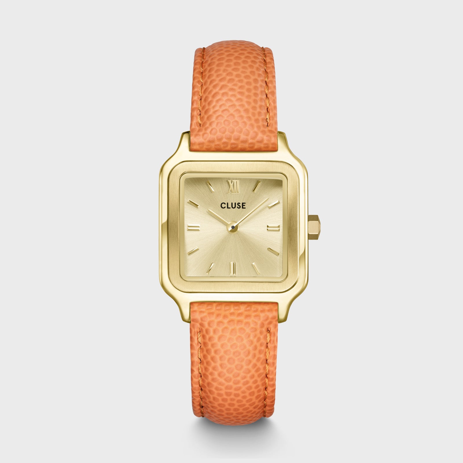 Gracieuse Petite Watch Leather, Apricot Lizard, Gold Colour、mySite、botmansion