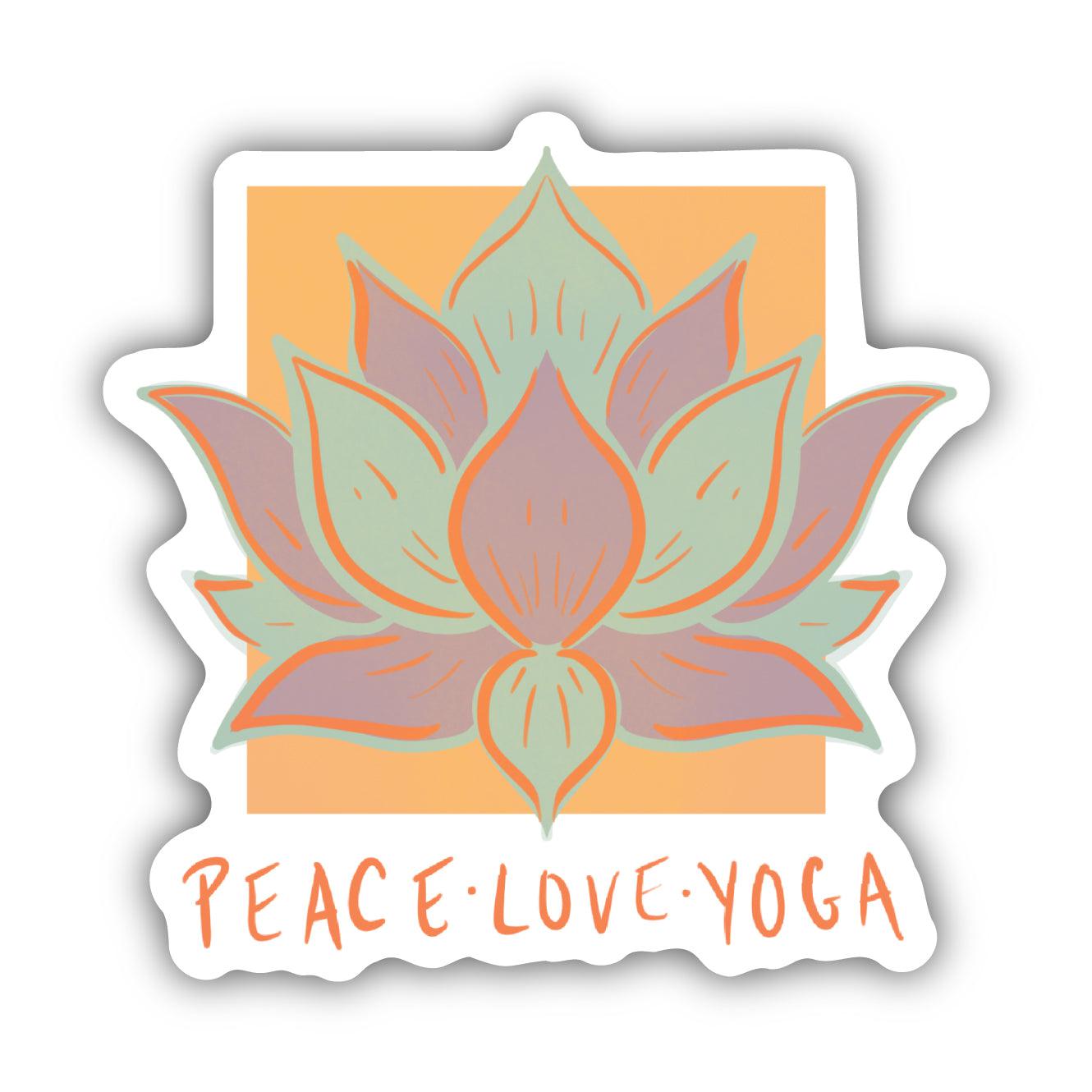  Peace. Love. Yoga. Sticker、mySite、ghnorth