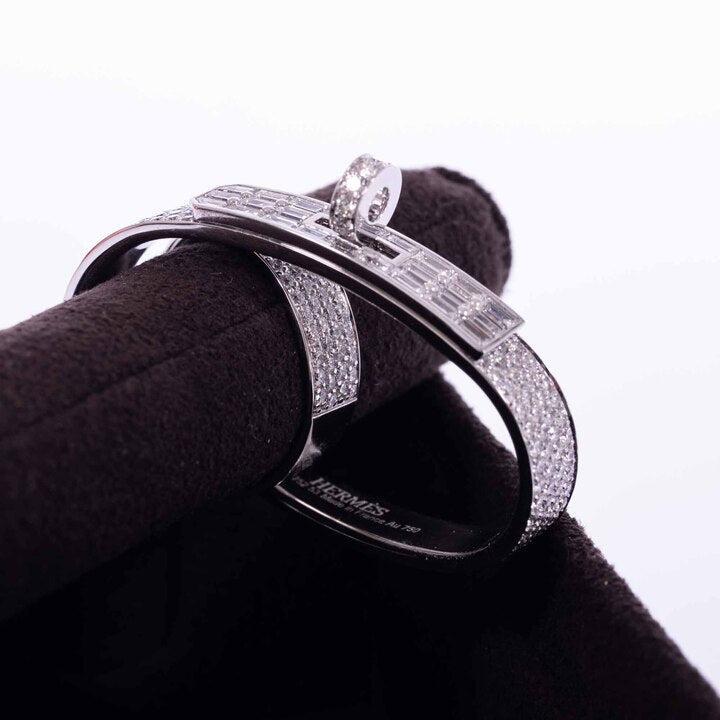 Hermès Kelly Gavroche Double Ring Extraordinary Full Diamond、mySite、garminoutage.com