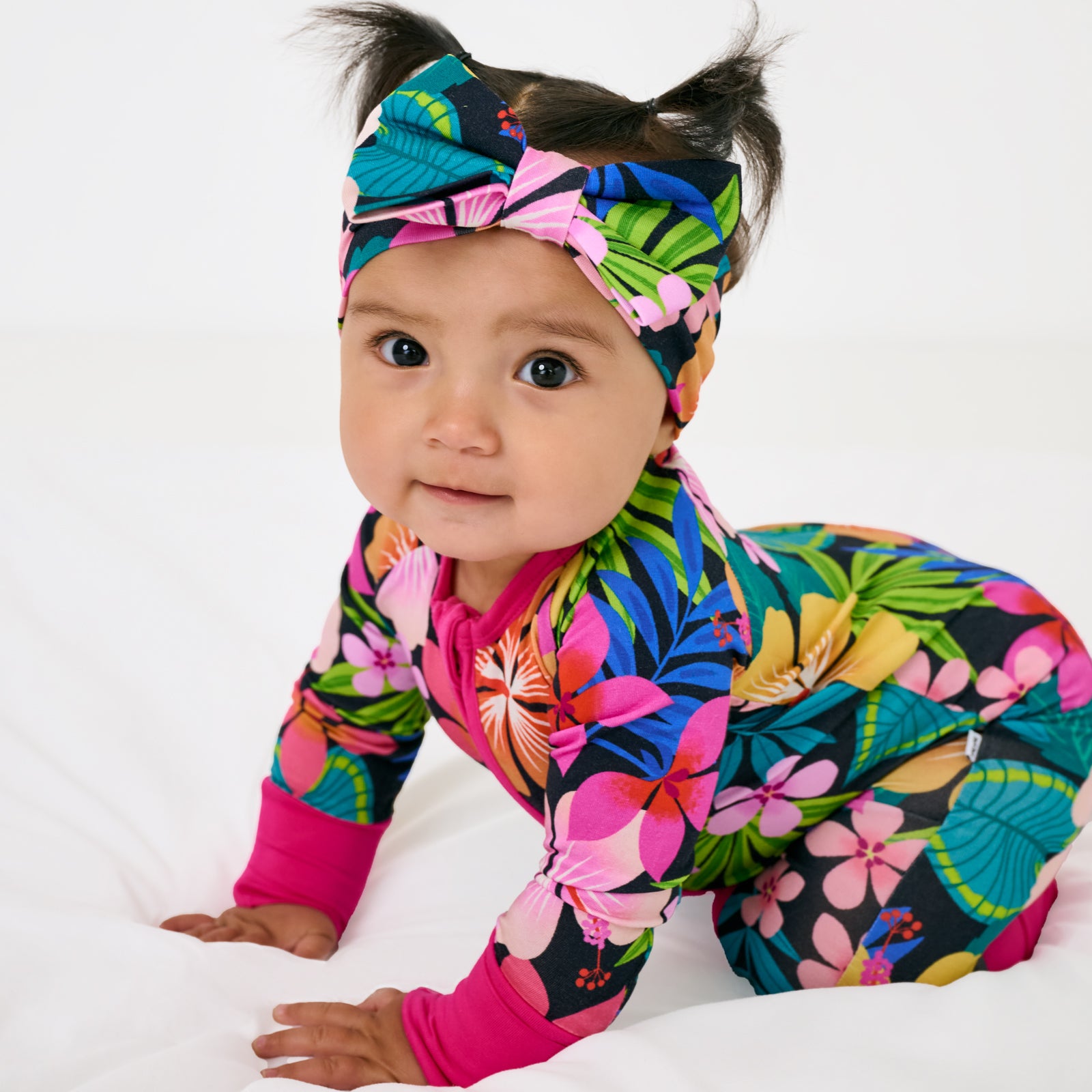 Jungle Blooms Luxe Bow Headband、mySite、g9winljtr