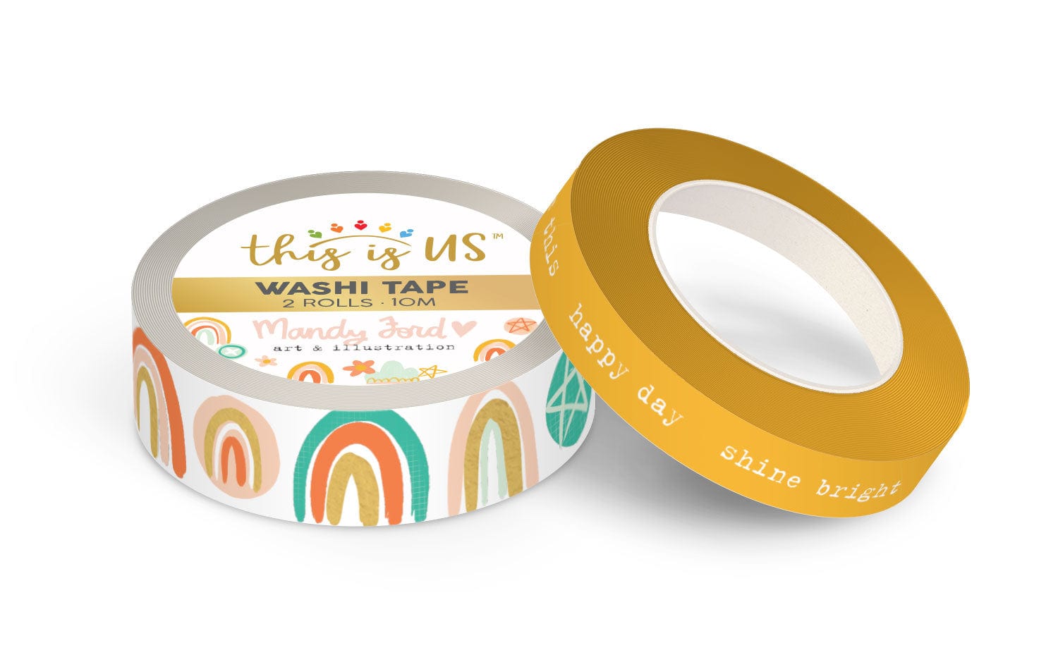  Washi Tape Set - Mandy Ford Boho Rainbow、mySite、ghnorth
