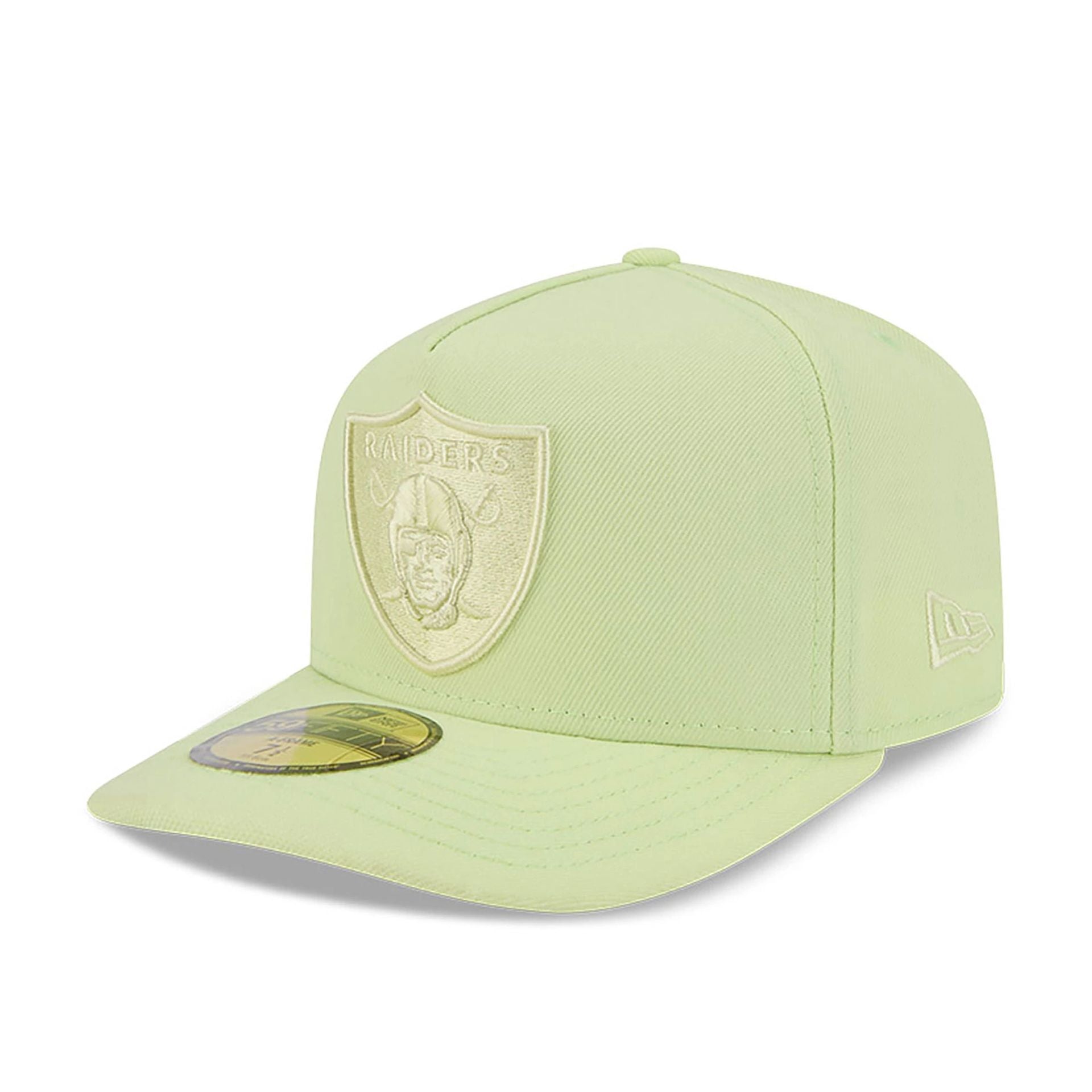 Las Vegas Raiders Colour Pack Pastel Green A-Frame 59FIFTY Fitted Cap、mySite、vikingsvslions
