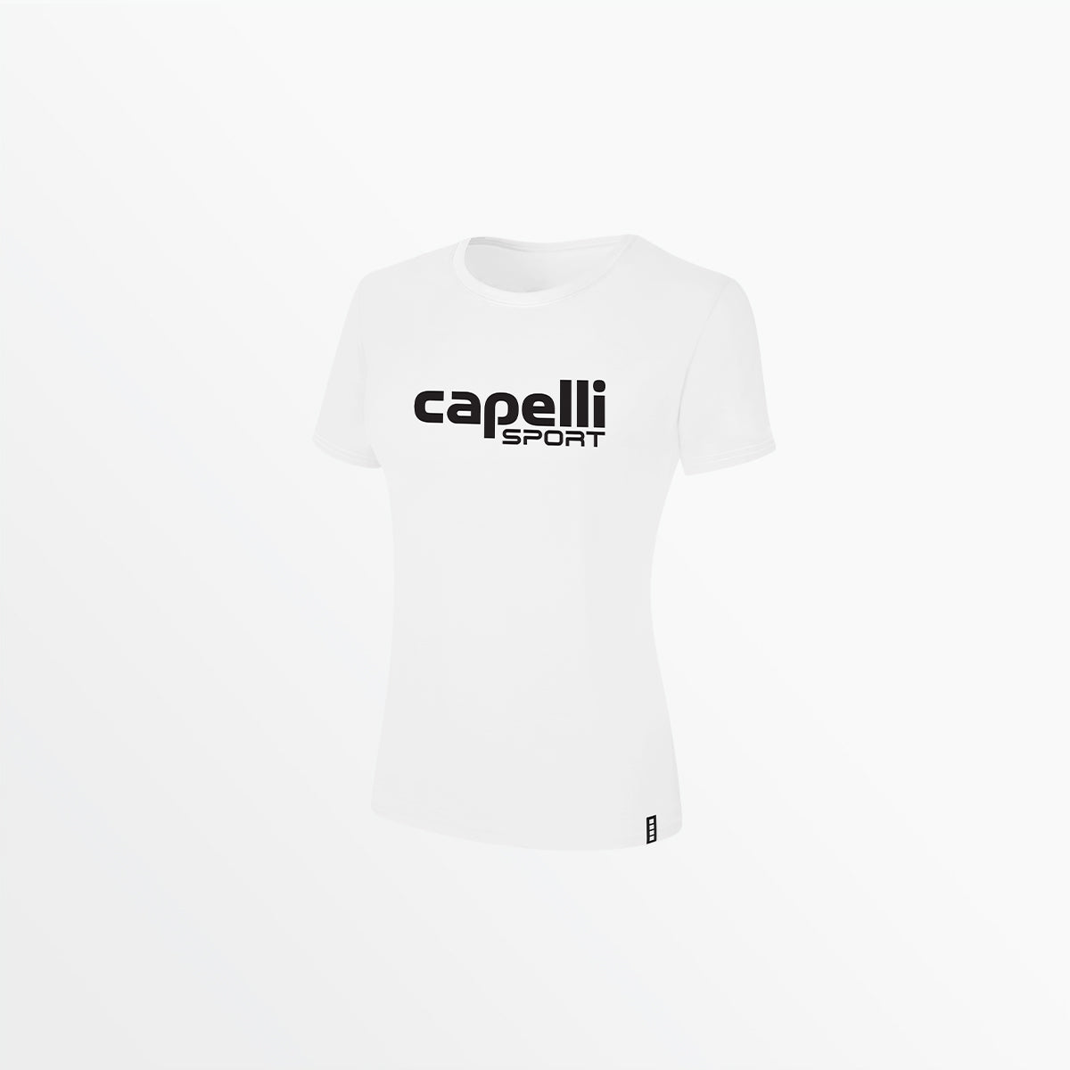 WOMEN'S LOGO TEE W OVERSIZED CENTER LOGO、mySite、neckold