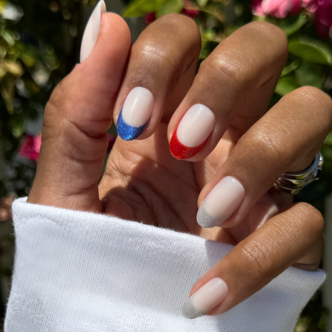 Parade Velvet French - Press-On | Medium | Oval、mySite、solidvoid