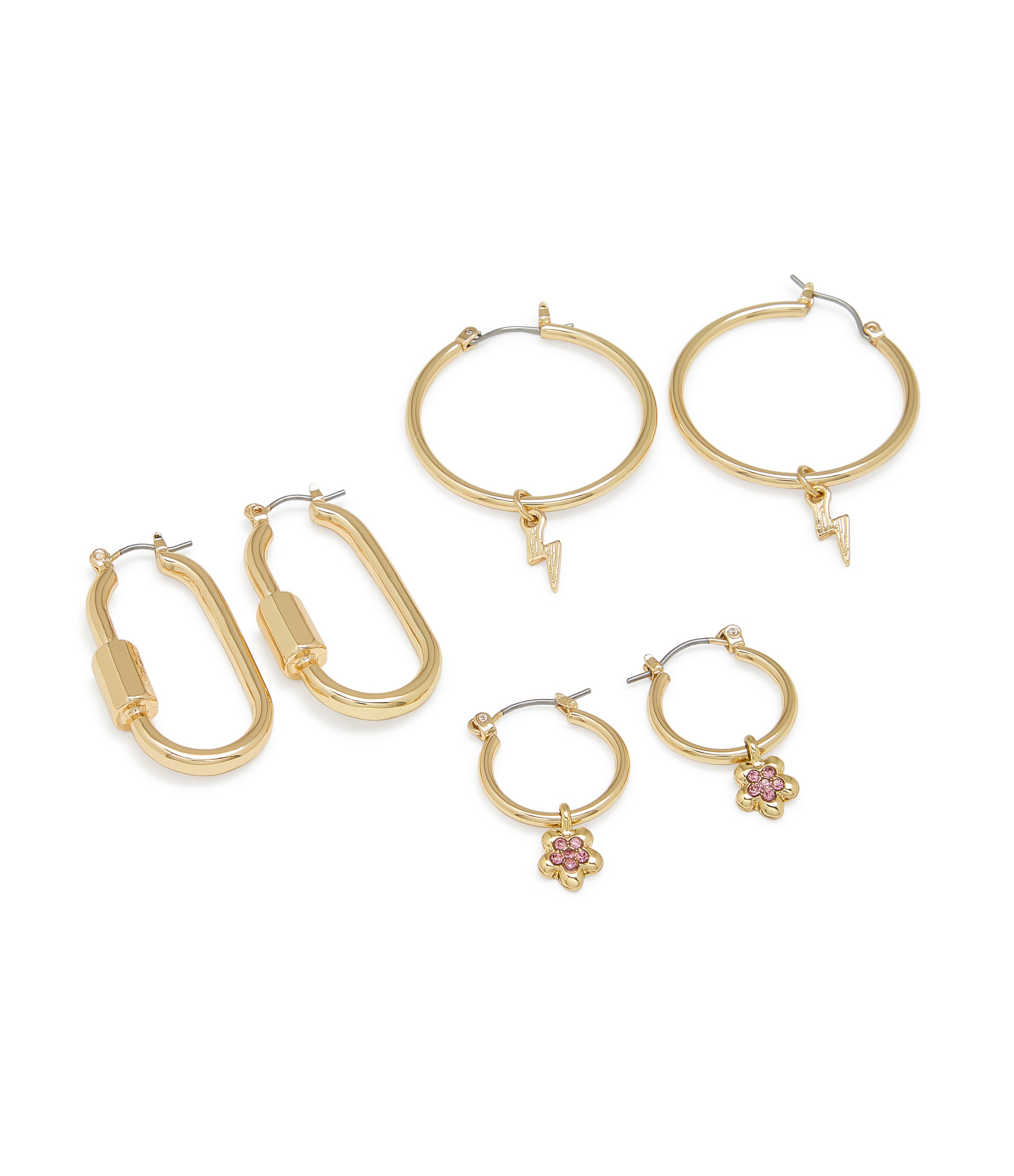 FLOWER HOOPS GOLD IVORY、mySite、dreamappss