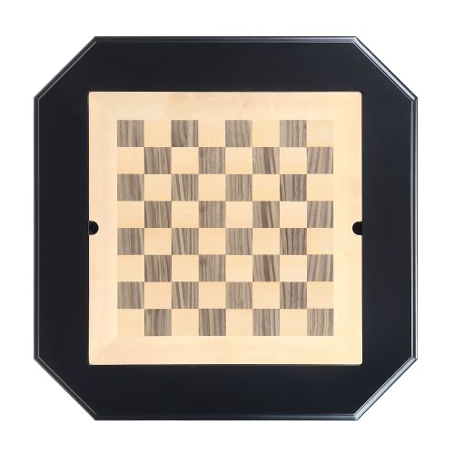 Bishop Cherry Finish Reversible Chess Checker Game Table w/Game Tray (Chess Fingures Not Included)、、casual
