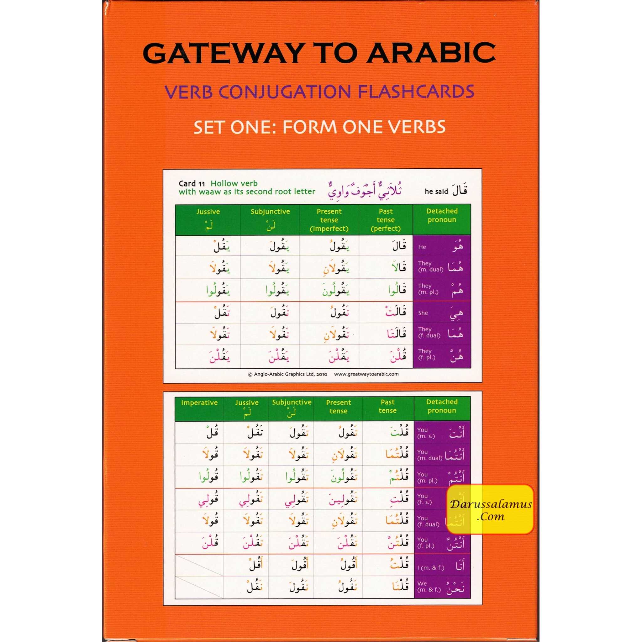 Gateway to Arabic Verb Conjugation Flashcards By Dr. Imran H Alawwiye、mySite、topwebapps