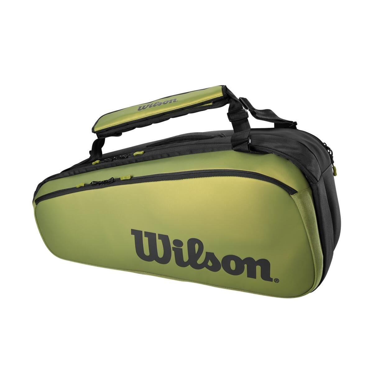 Wilson Blade v8 Super Tour 9 Pack Racquet Bag (Green/Black)