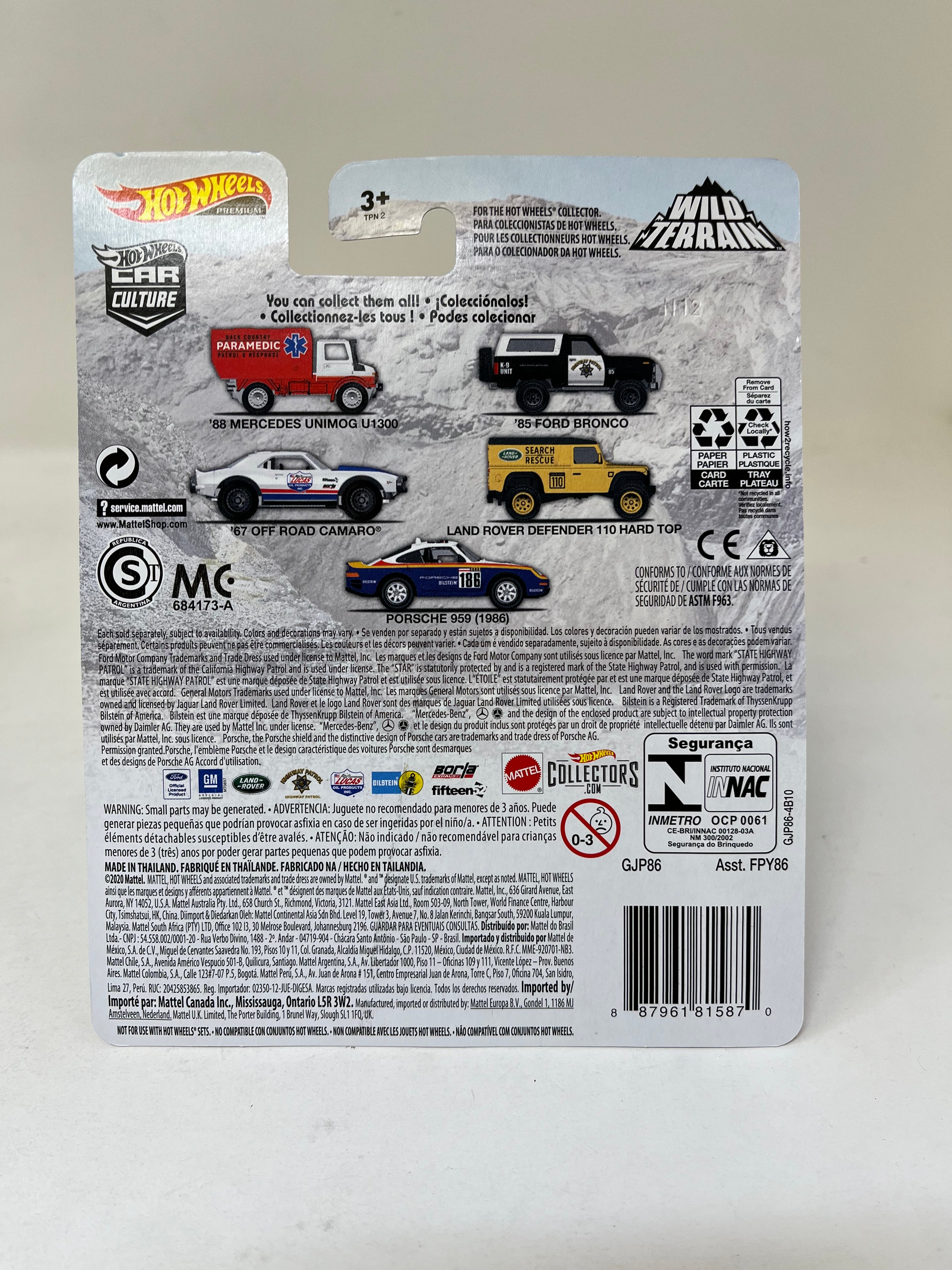 Land Rover Defender 110 Hard Top * Hot Wheels Car Culture Wild Terrain、mySite、hgirdovlk