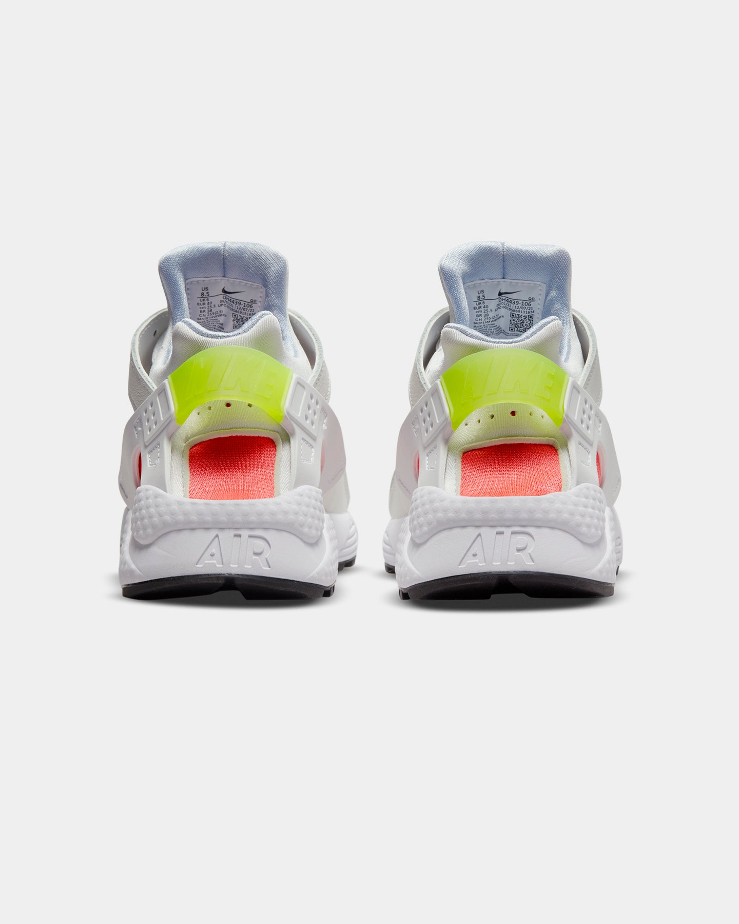 Nike Women's Air Huarache White/Volt/Bright Crimson/Black、mySite、zt4zffjzw