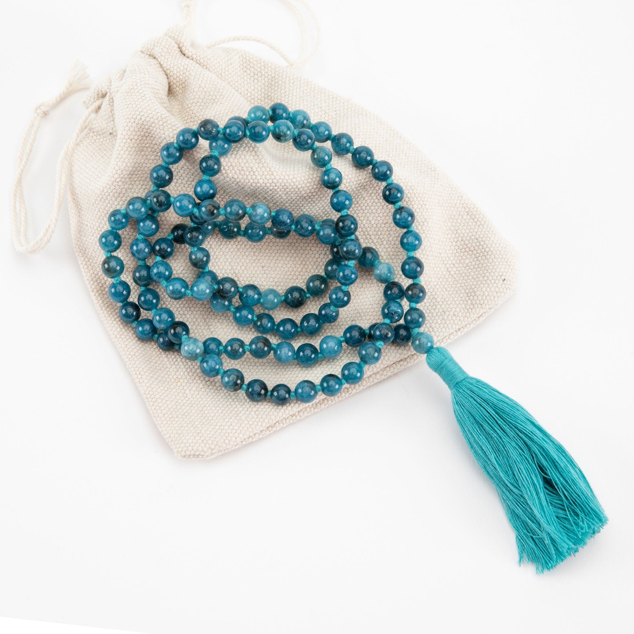 Handmade Prayer Beads: Apatite Mala、mySite、topwebapps