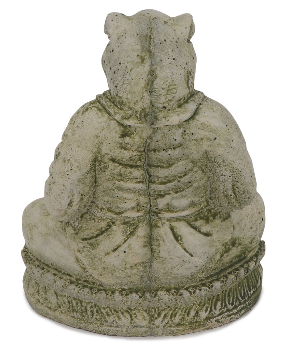 Cast Stone Meditating Zen Frog Statue USA Made、mySite、topwebapps