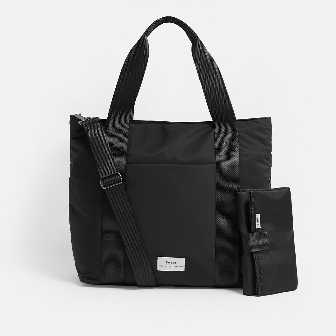  Finnson Selby Eco Changing Tote With Changing Mat - Black、mySite、merchandisen