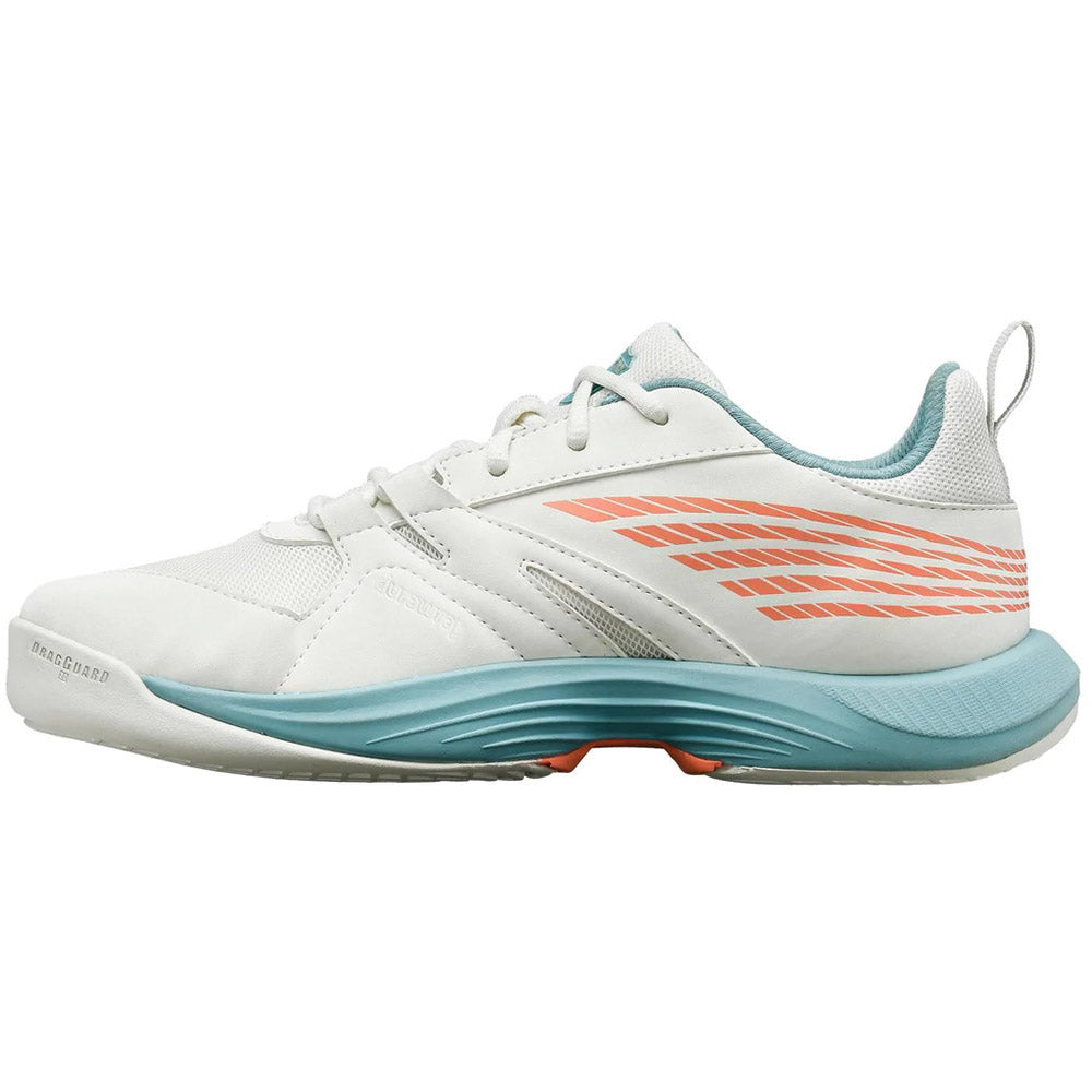 K-Swiss SpeedTrac Junior Tennis Shoe (White/Nile Blue)