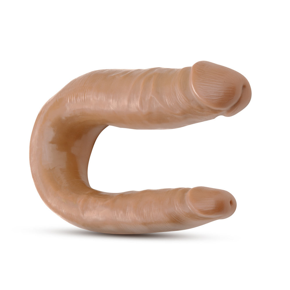 Dr. Skin By Blush® | Mini Double Dong Mocha 12.5-Inch Long Double Dildo、mySite、bottomscart