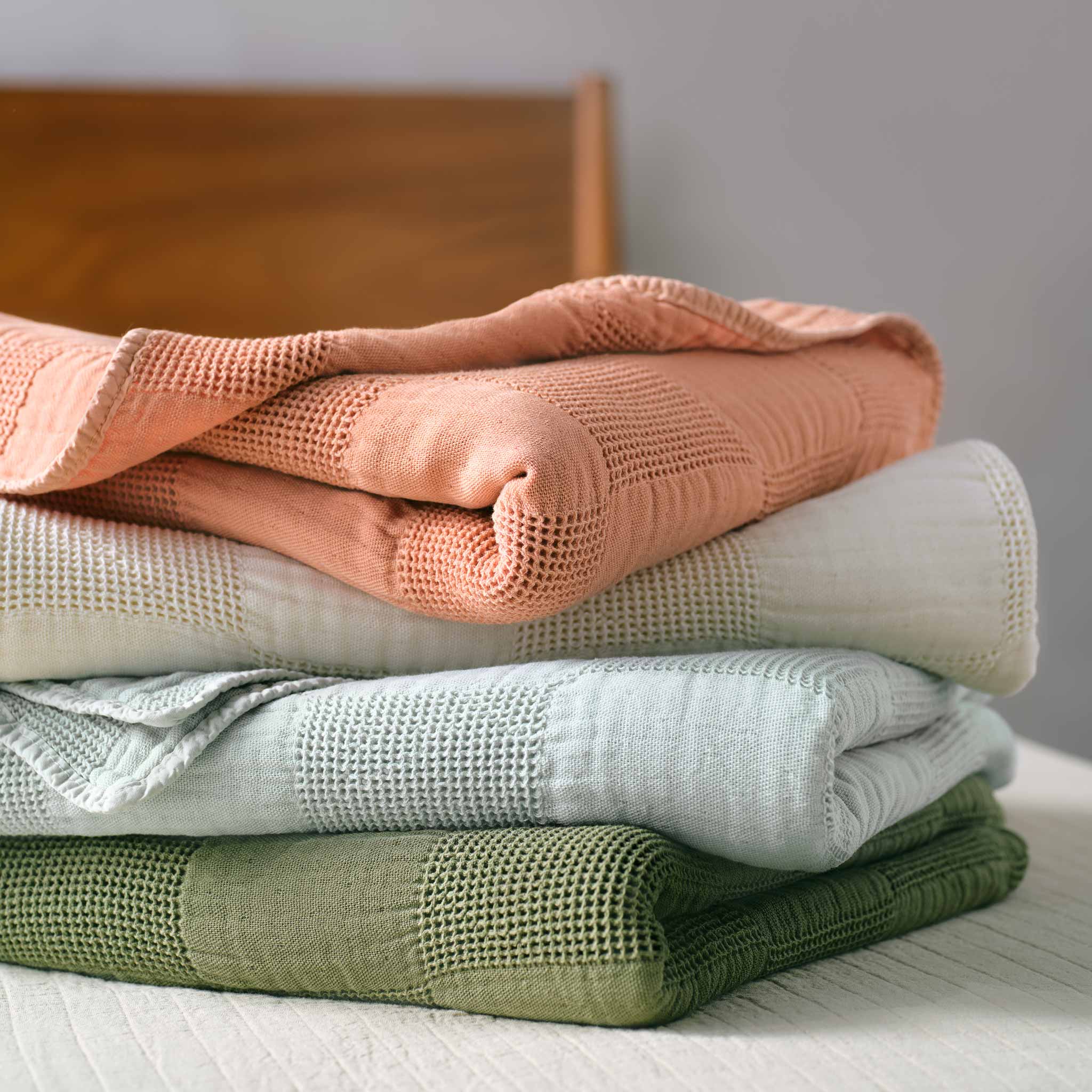  Waffle Check Throw Blanket、mySite、sugarbowlscore