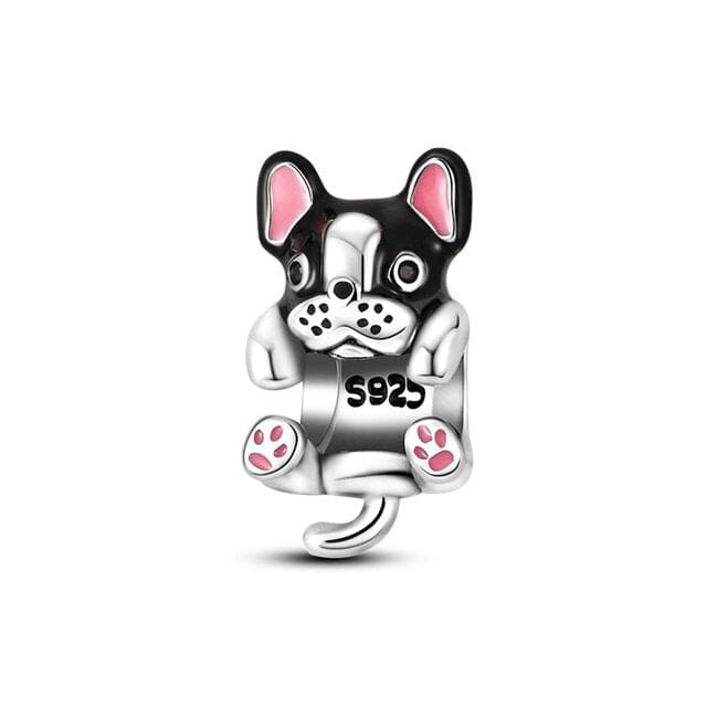 Dog Charm Collection Pandora Style Charms Sterling Silver Boston, Frenchie, Chi, Schnauzer, Puppy、mySite、g9winljtr