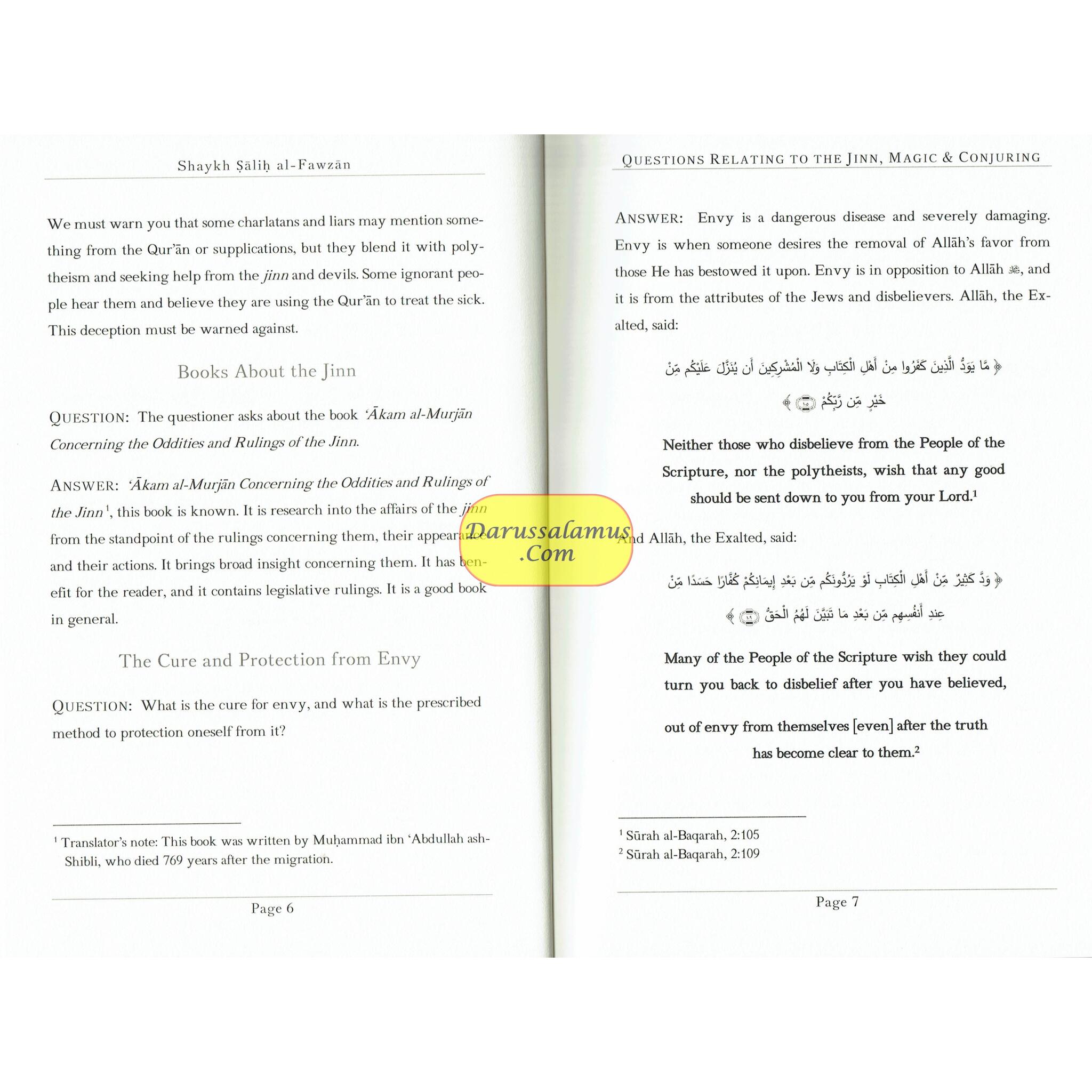 Questions Relating to the Jinn, Magic and Conjuring By Shaykh Salih Al-Fawzan、mySite、topwebapps