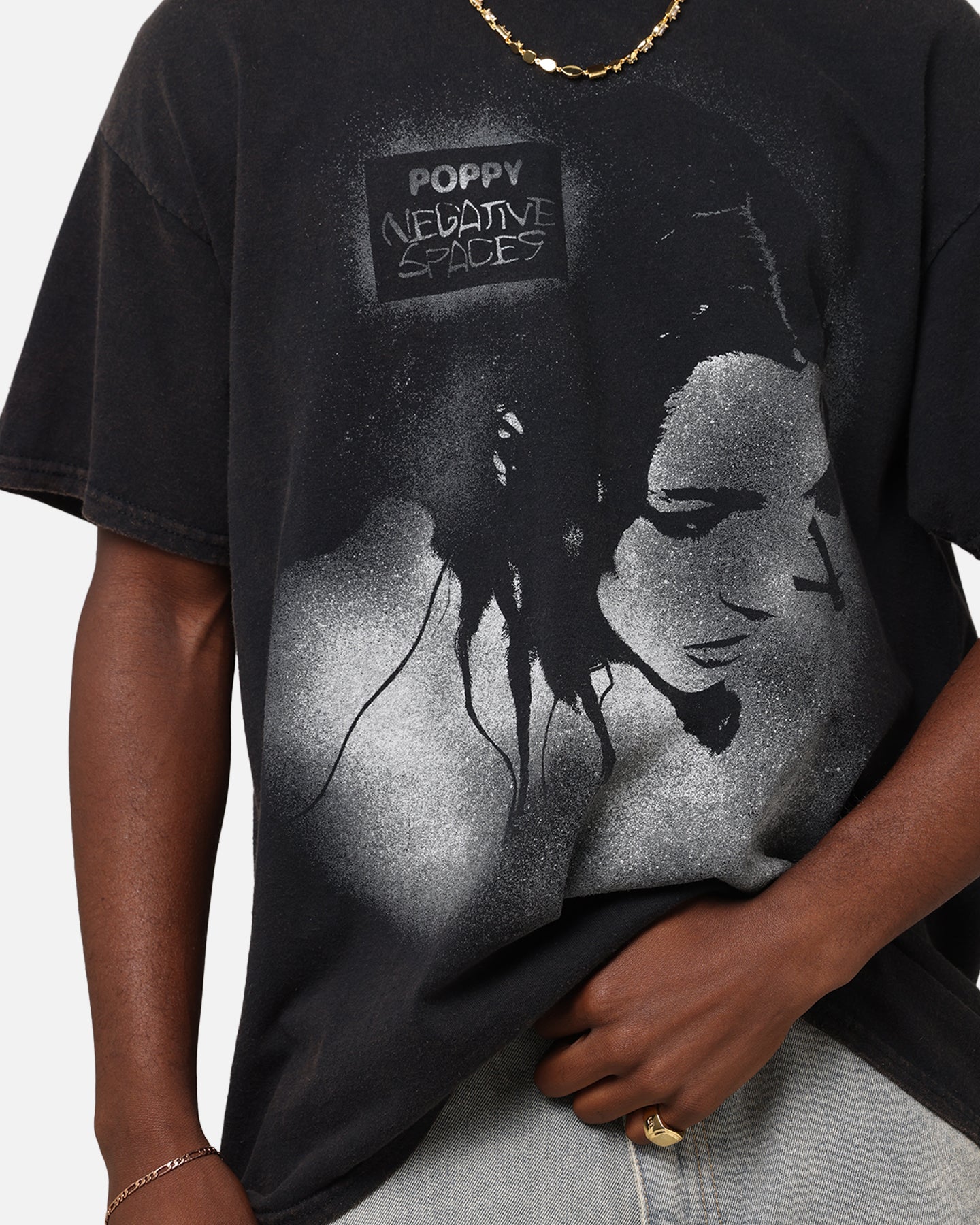 Poppy Poppy T-Shirt Black Vintage、mySite、zt4zffjzw