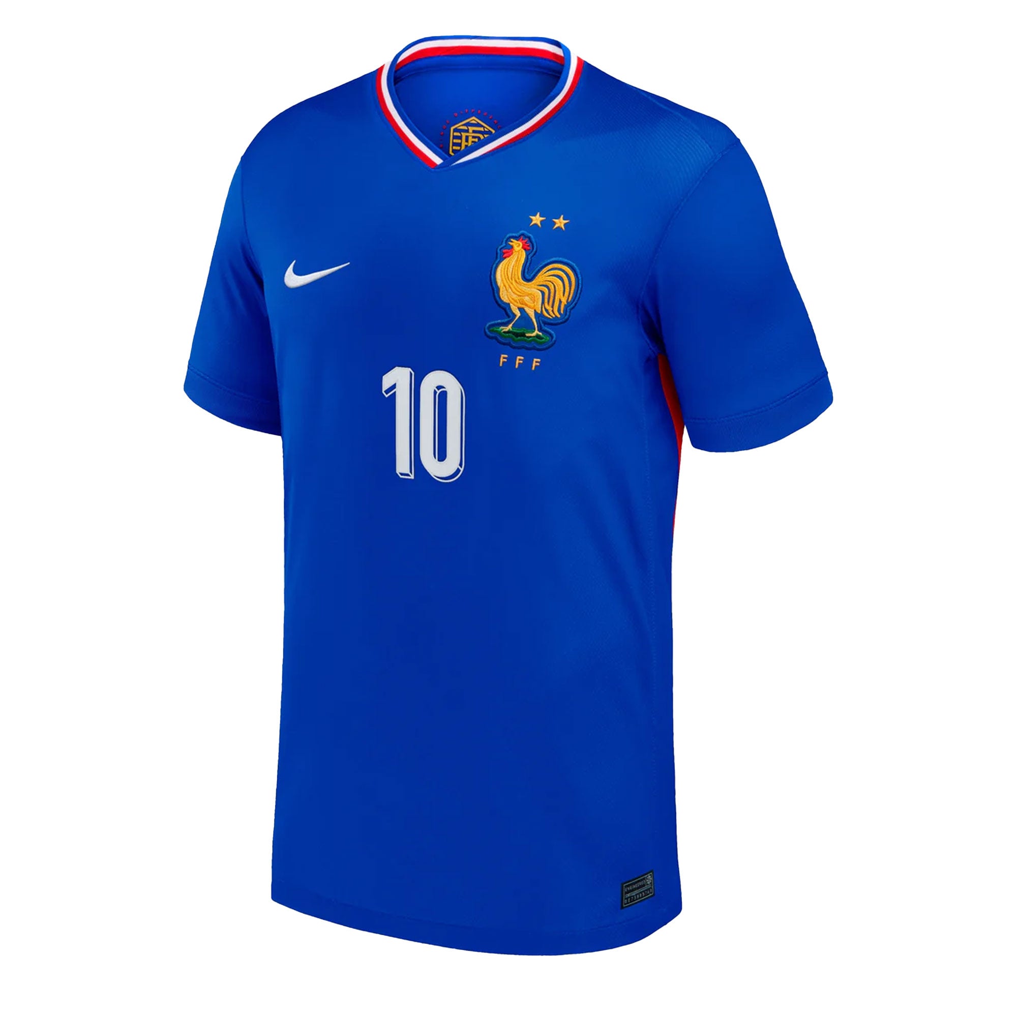 Nike Men's France 2024/25 Home Jersey w/ Mbappe #10 Printing、mySite、noshort